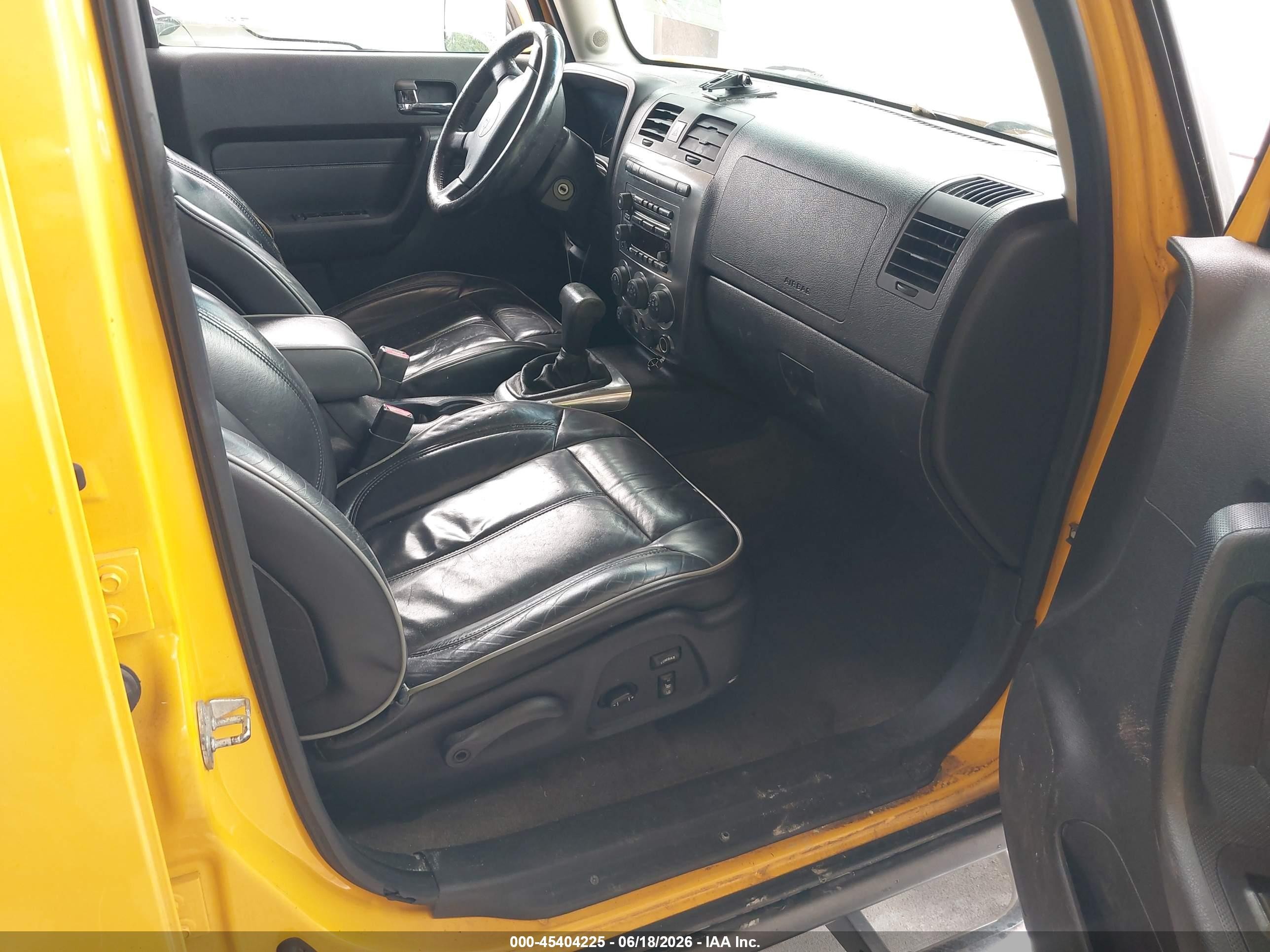 2006 Hummer H3 Suv   Yellow vin: 5GTDN136768157519