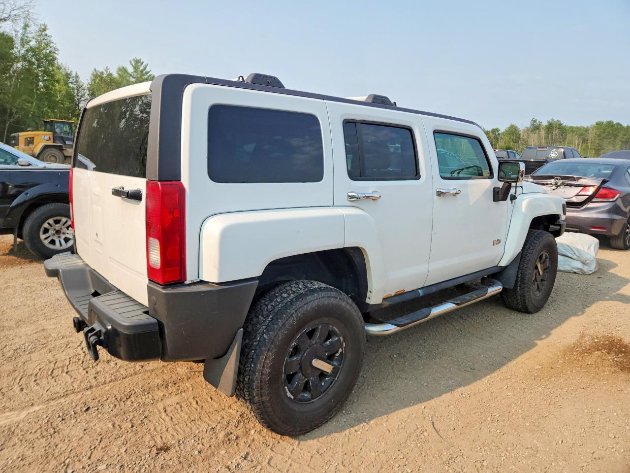 2006 Hummer H3 White vin: 5GTDN136768236172