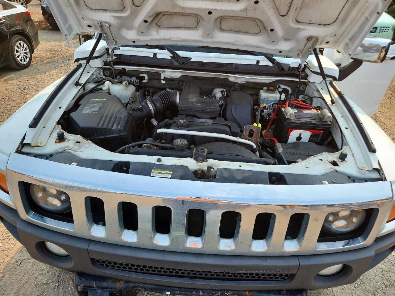 2006 Hummer H3 White vin: 5GTDN136768236172