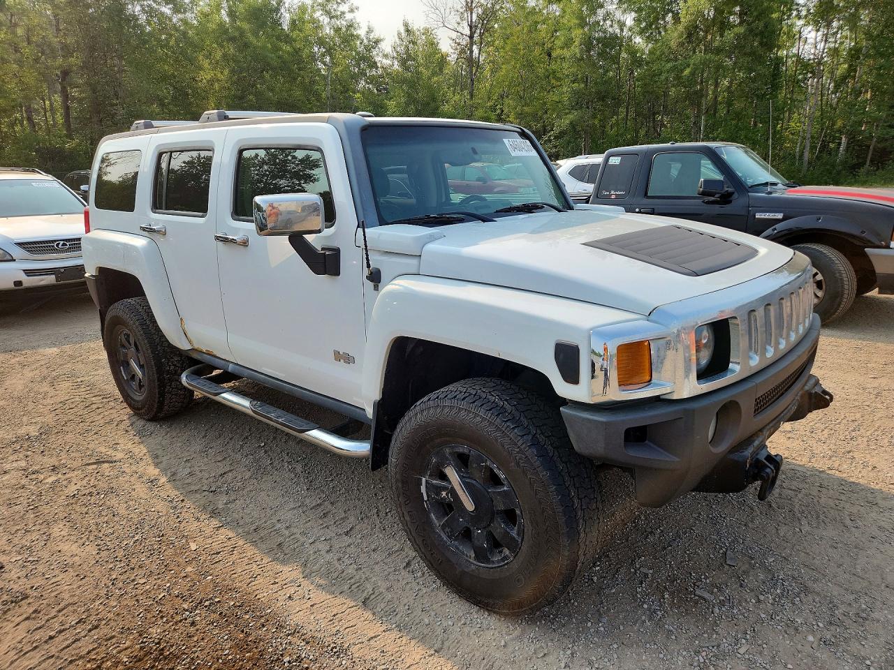 2006 Hummer H3 White vin: 5GTDN136768236172