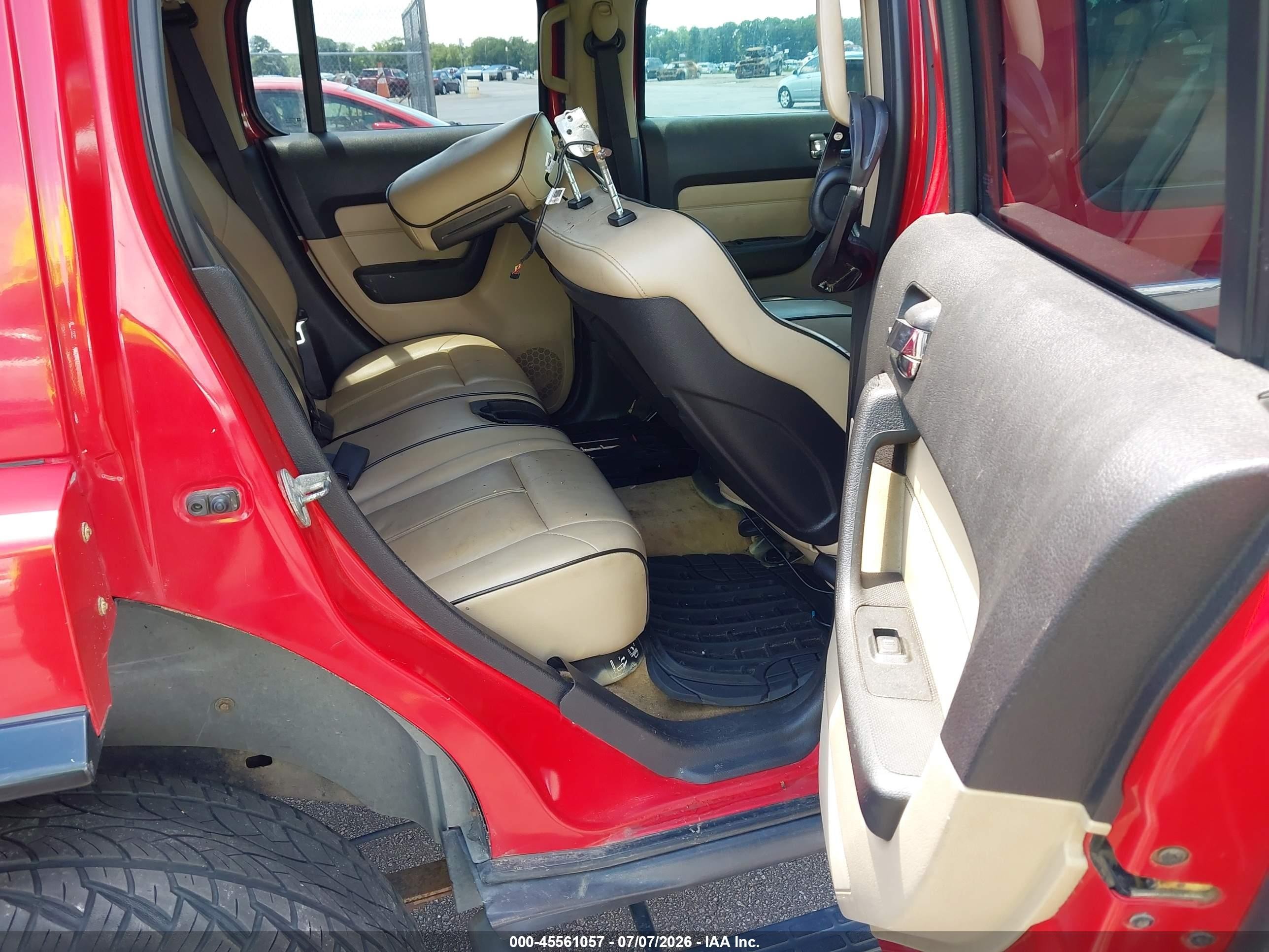2006 Hummer H3 Suv   Red vin: 5GTDN136768273416