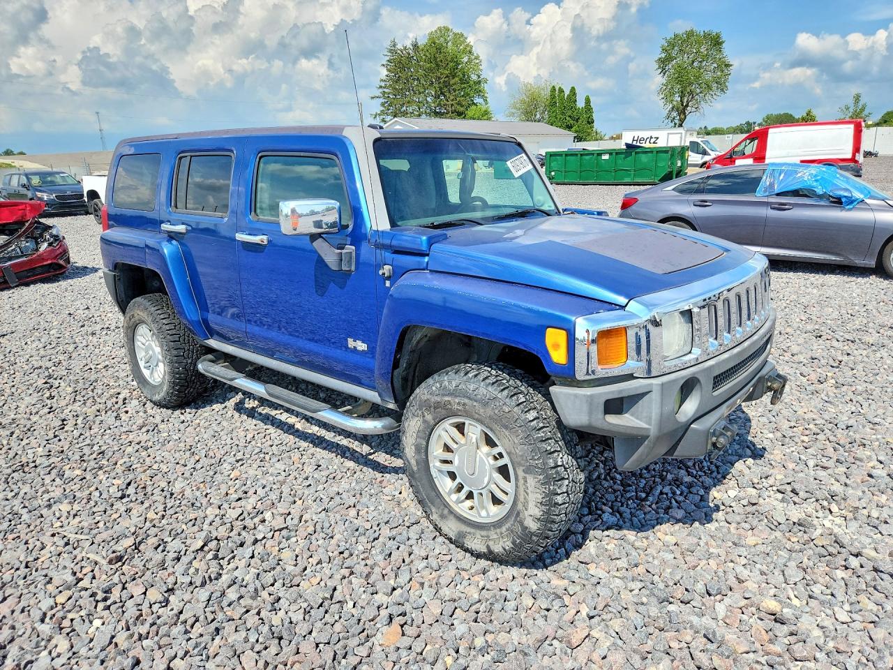 2006 Hummer H3 Blue vin: 5GTDN136768313896