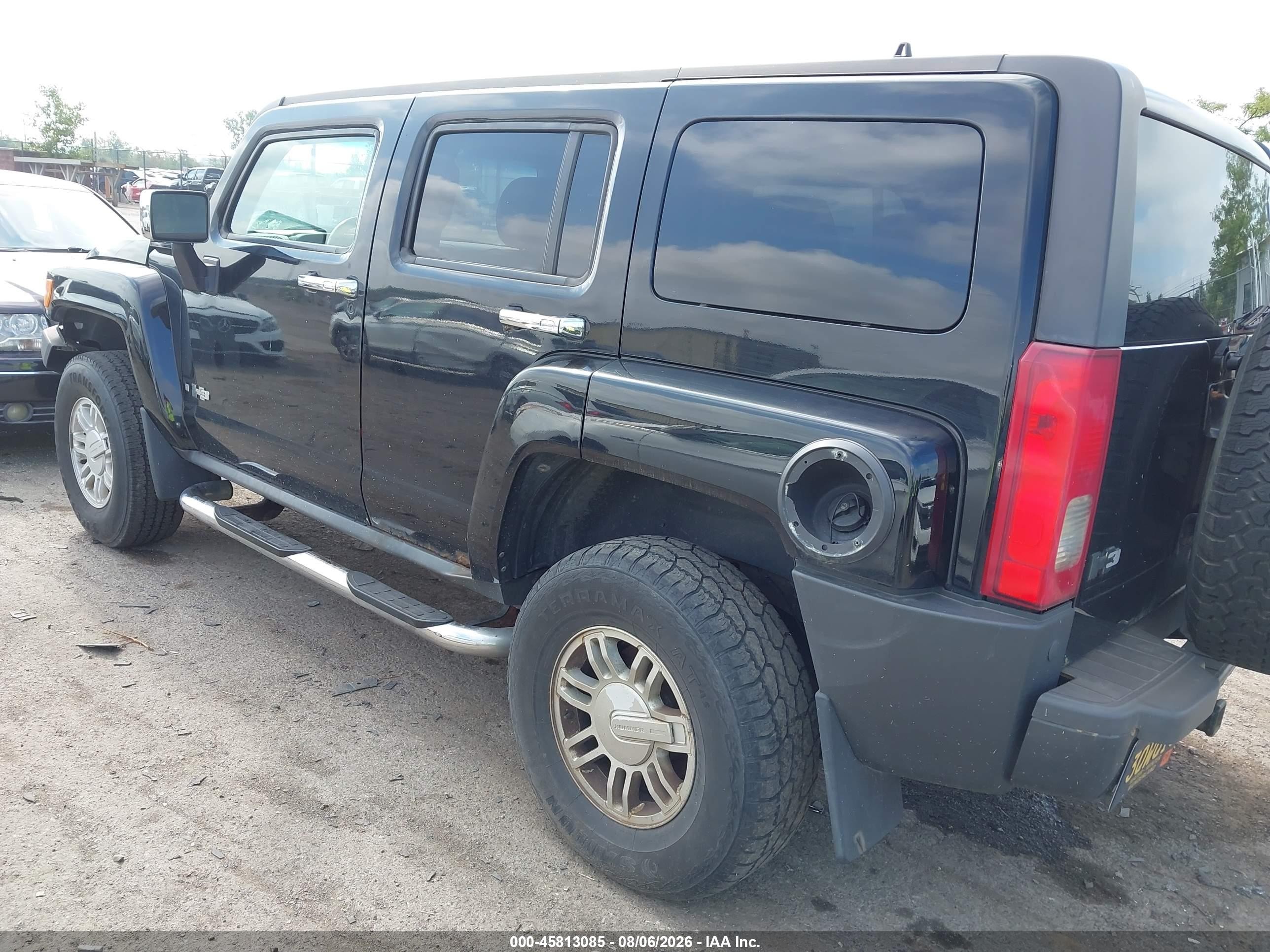 2006 Hummer H3 Suv   Black vin: 5GTDN136868123783