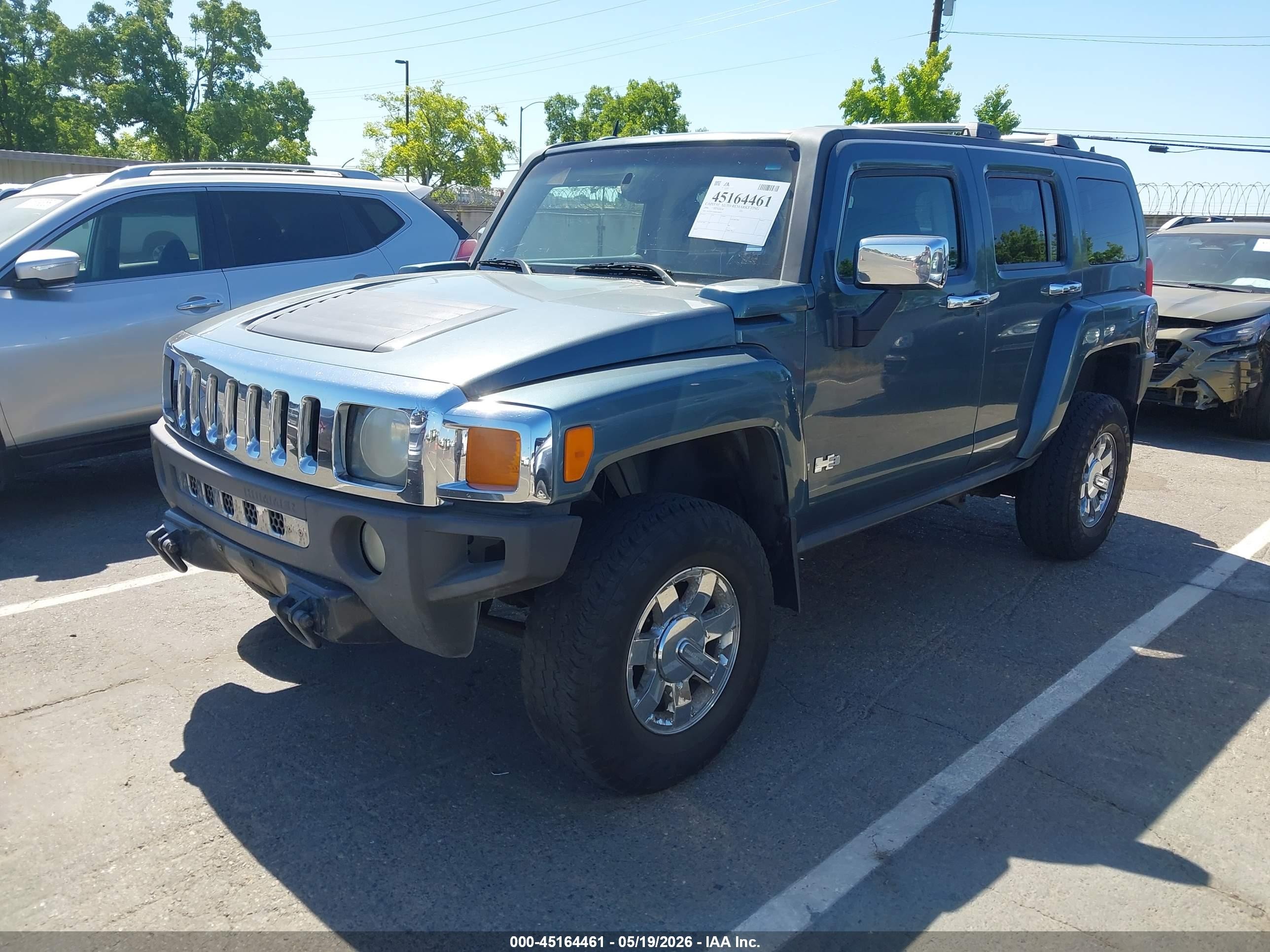 2006 Hummer H3 Suv   Blue vin: 5GTDN136868140874