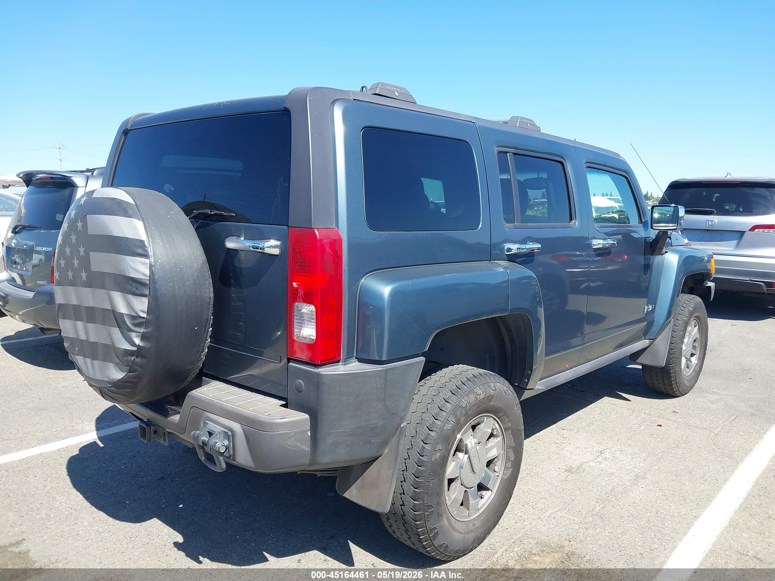 2006 Hummer H3 Suv   Blue vin: 5GTDN136868140874
