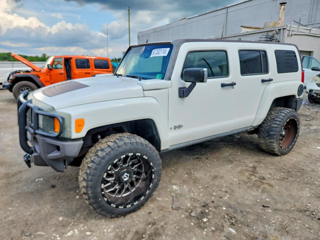 2006 Hummer H3 White vin: 5GTDN136868164477