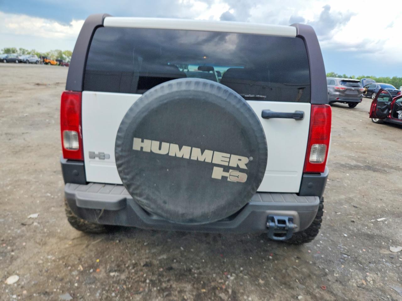 2006 Hummer H3 White vin: 5GTDN136868164477