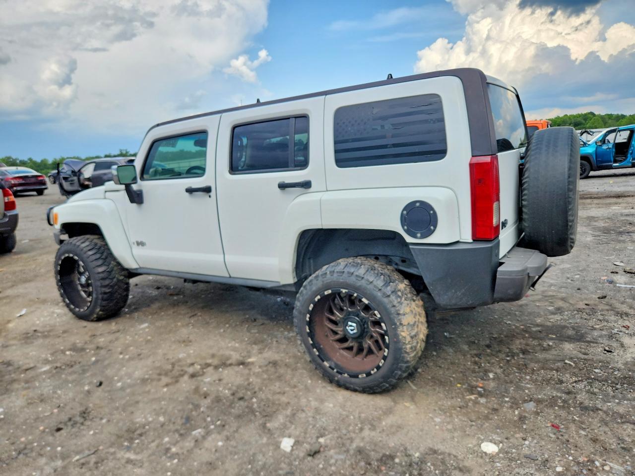 2006 Hummer H3 White vin: 5GTDN136868164477