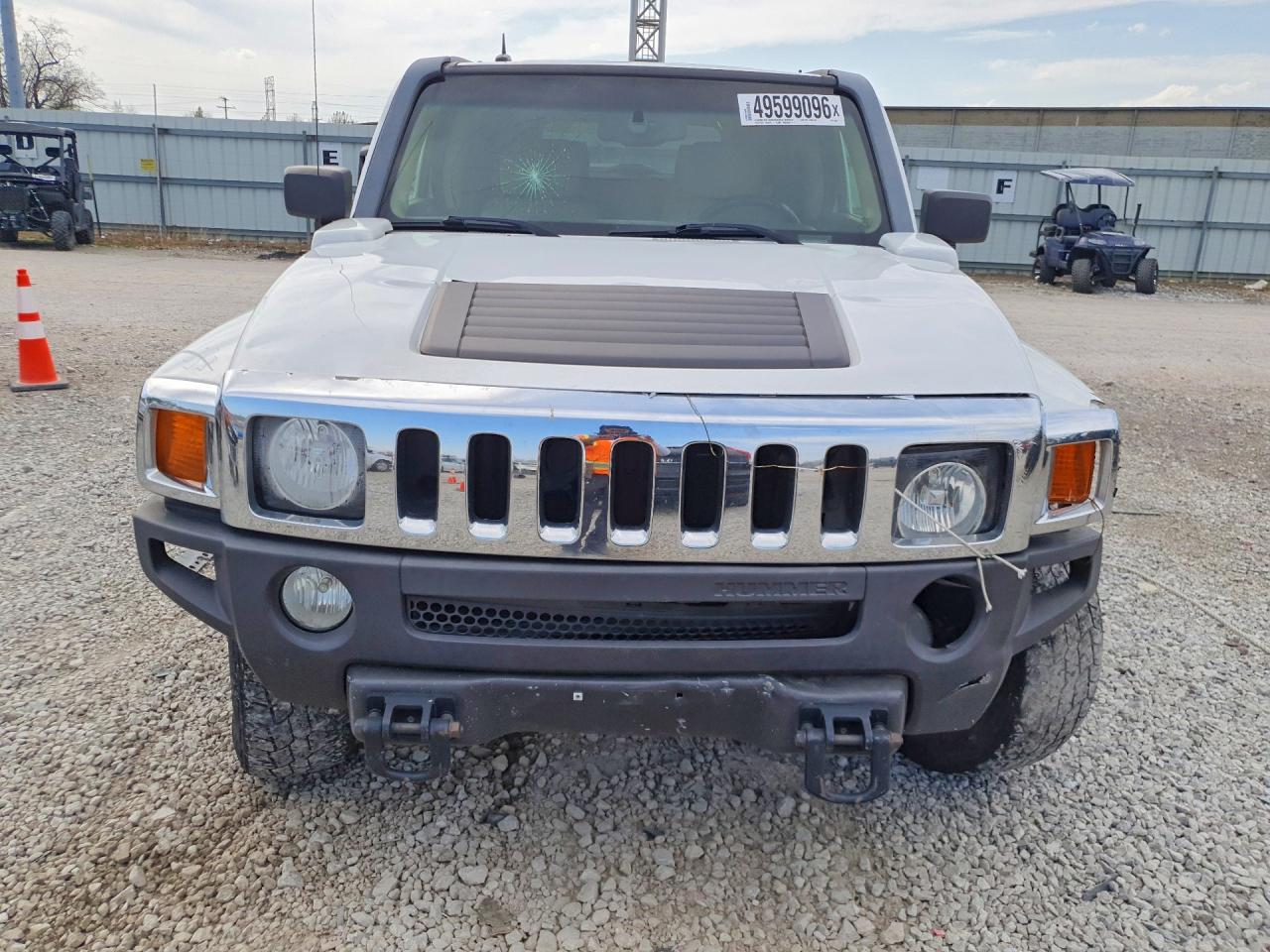 2006 Hummer H3 White vin: 5GTDN136868208977