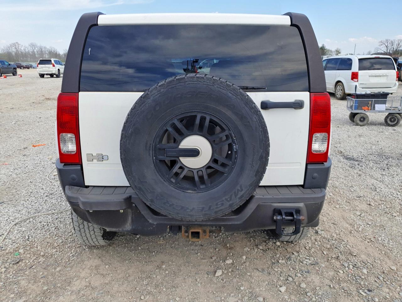 2006 Hummer H3 White vin: 5GTDN136868208977
