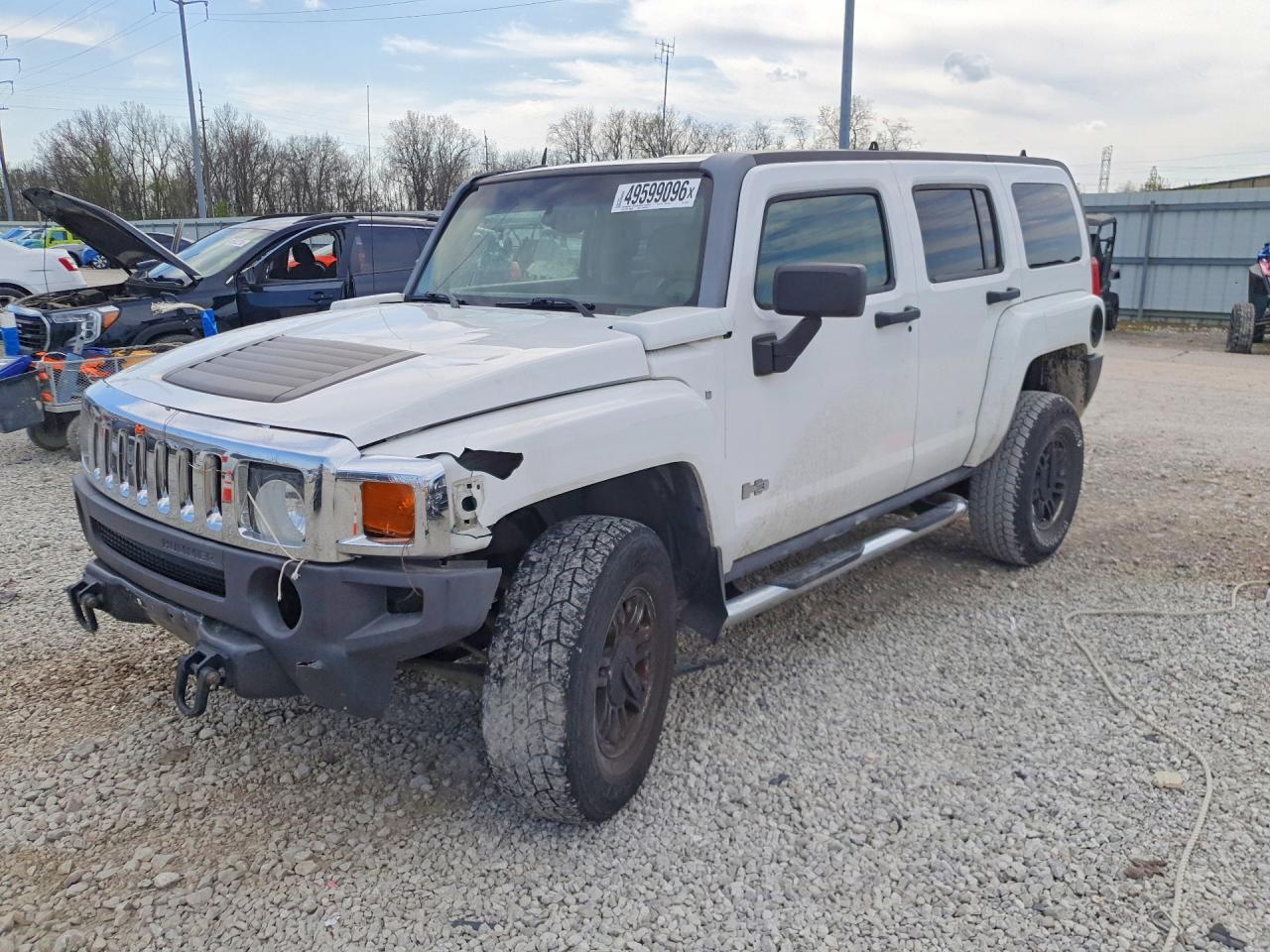 2006 Hummer H3 White vin: 5GTDN136868208977