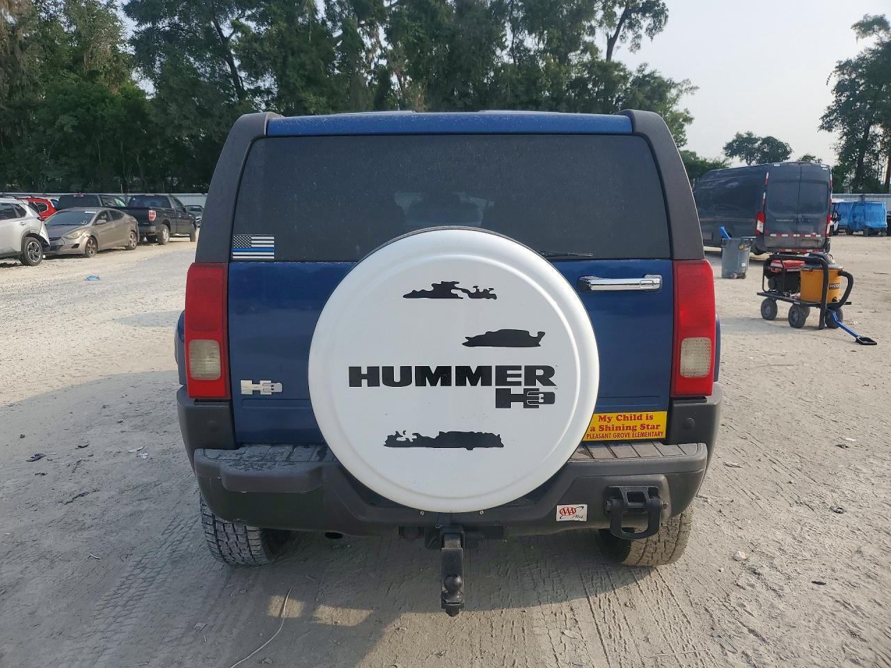 2006 Hummer H3 Blue vin: 5GTDN136868266510