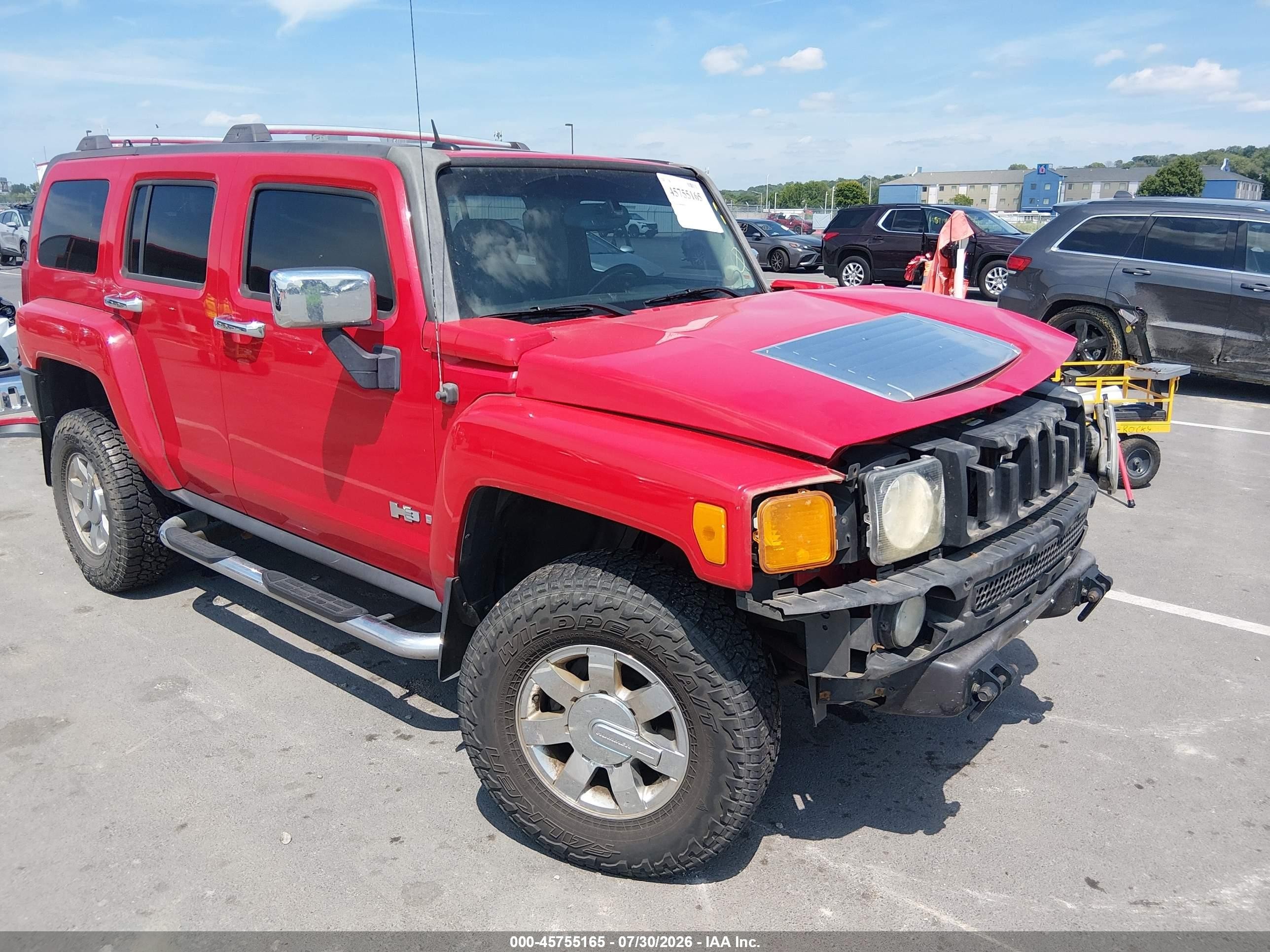 2006 Hummer H3 Suv   Red vin: 5GTDN136968114445