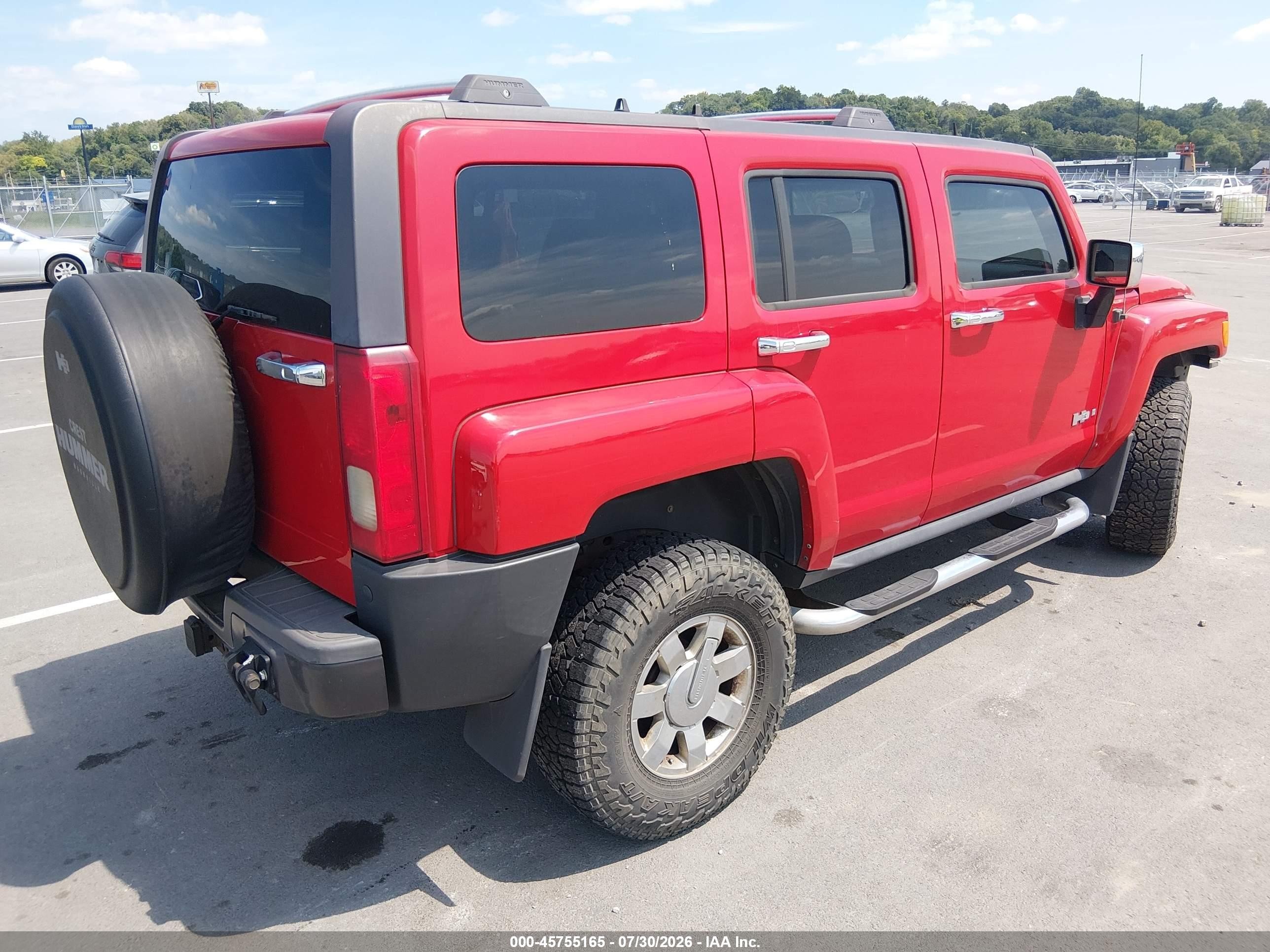 2006 Hummer H3 Suv   Red vin: 5GTDN136968114445