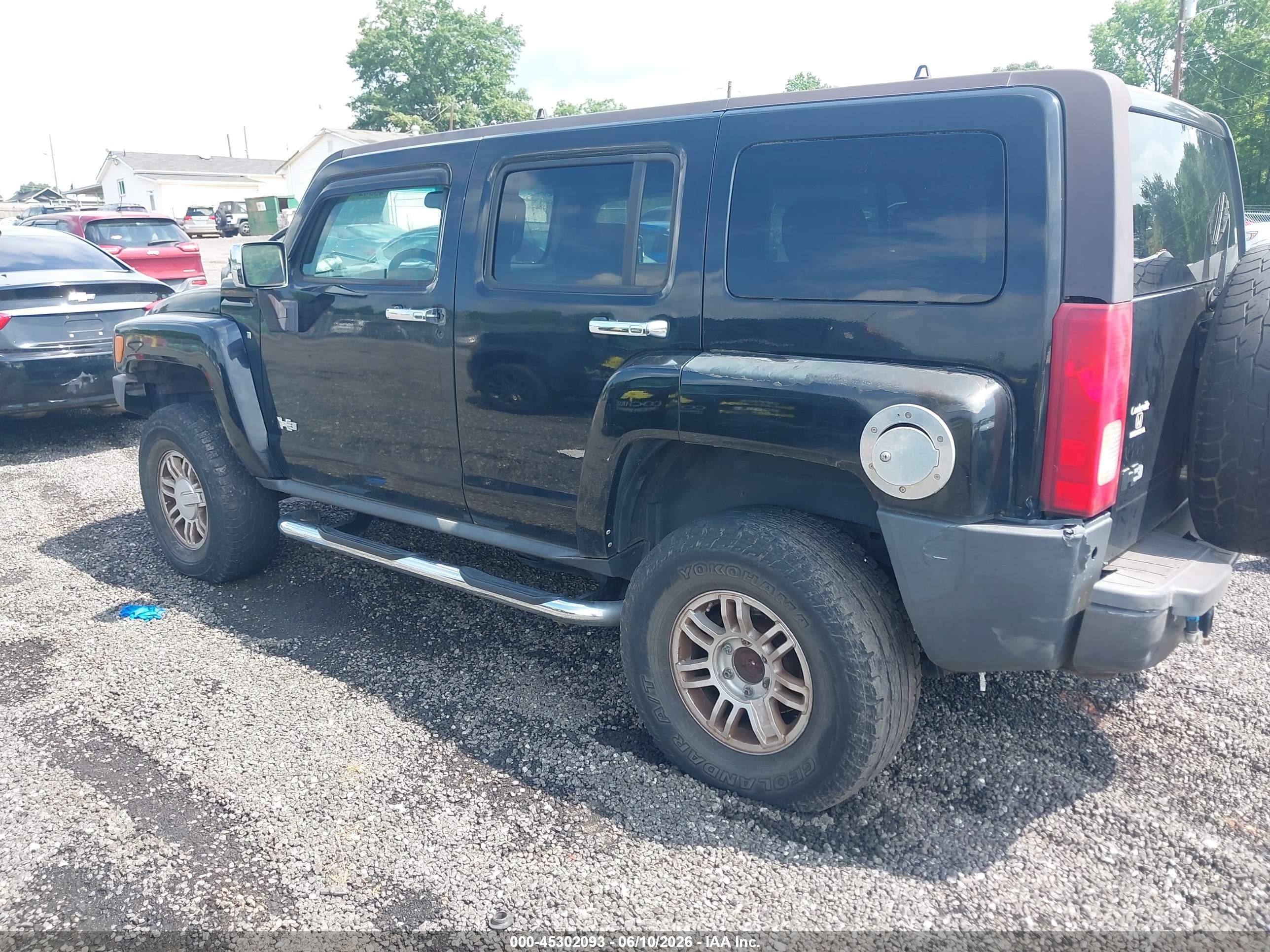 2006 Hummer H3 Suv   Черный vin: 5GTDN136968209622