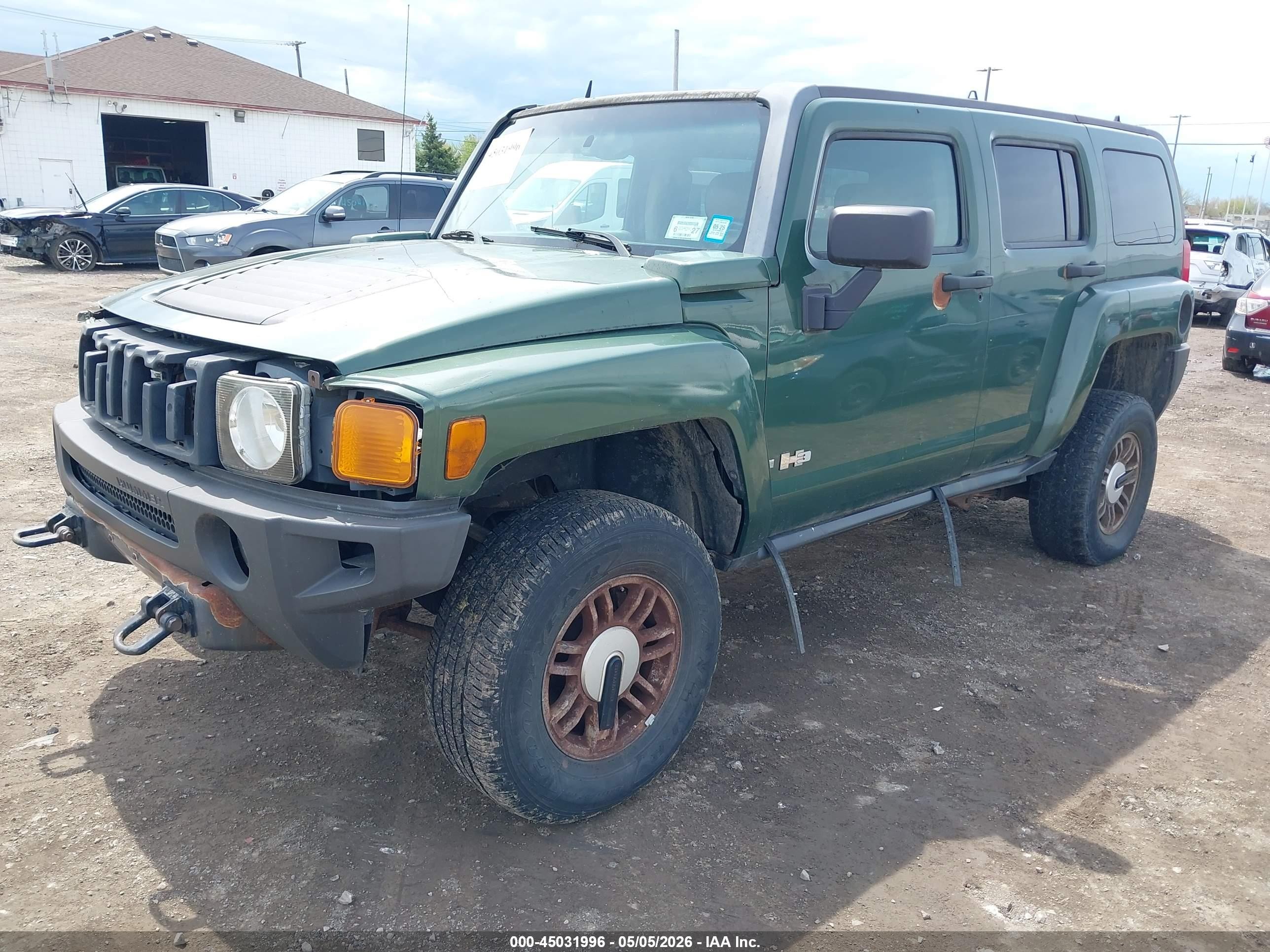 2006 Hummer H3 Suv   Green vin: 5GTDN136X68101171