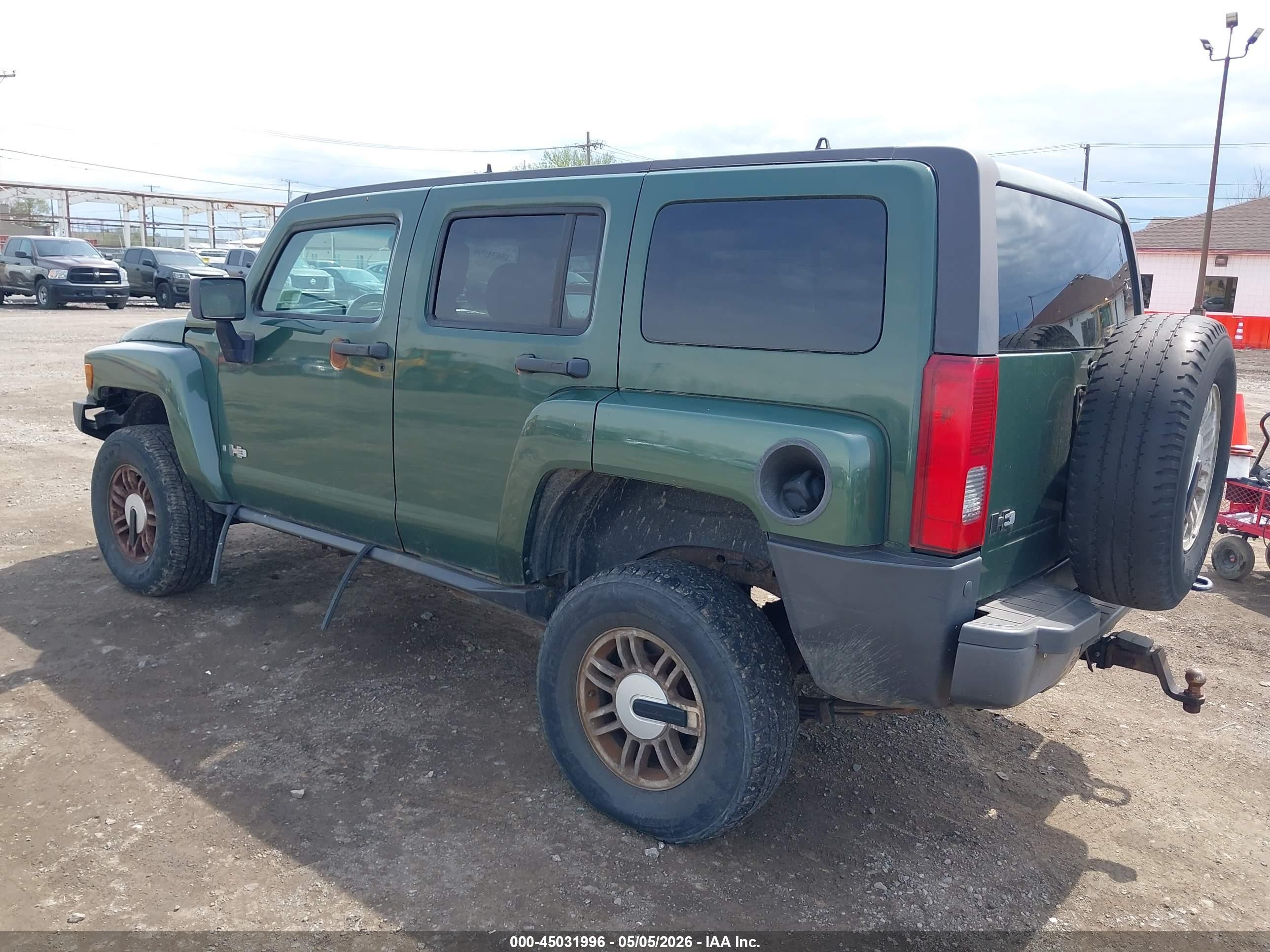 2006 Hummer H3 Suv   Green vin: 5GTDN136X68101171