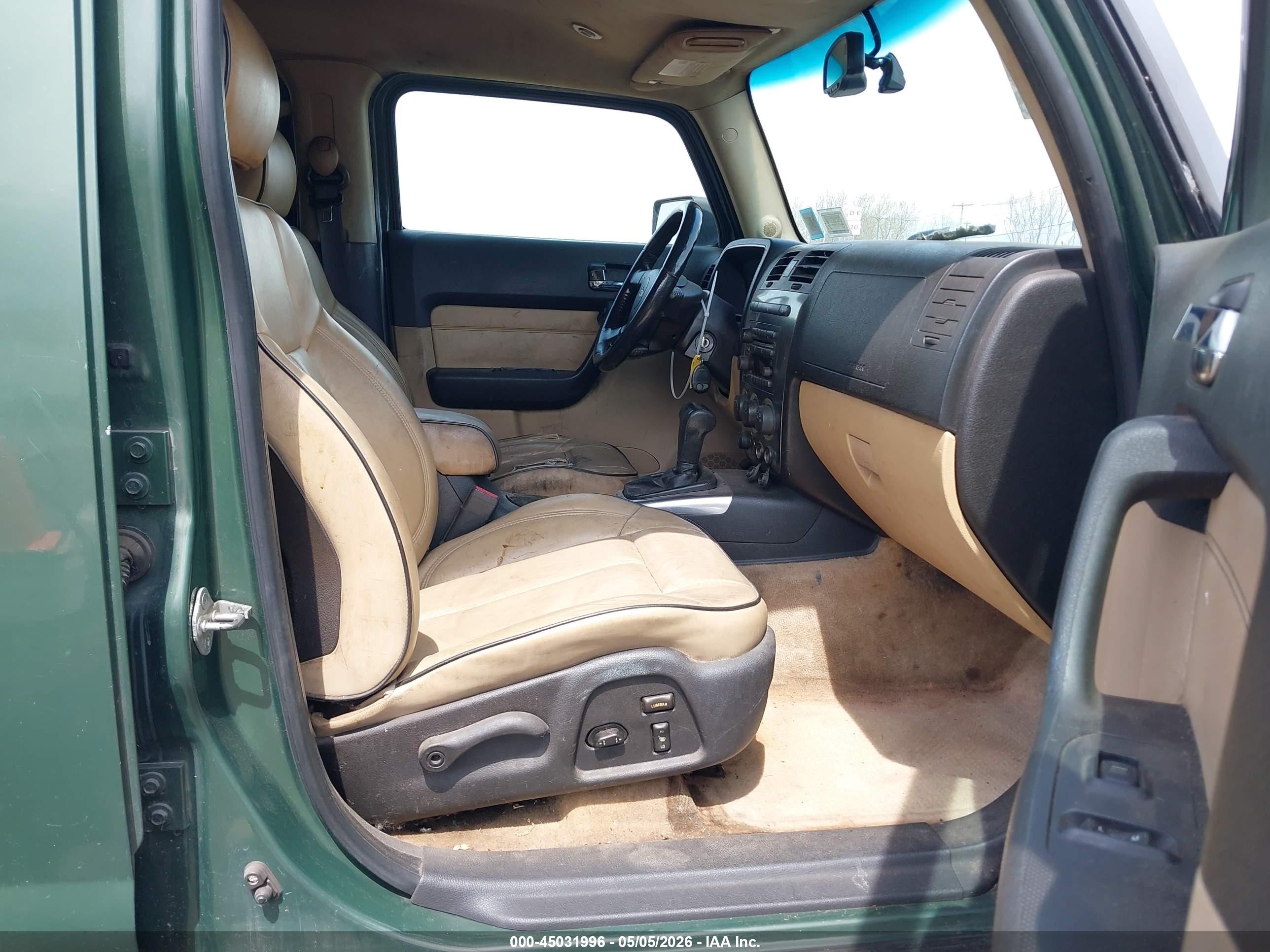 2006 Hummer H3 Suv   Green vin: 5GTDN136X68101171