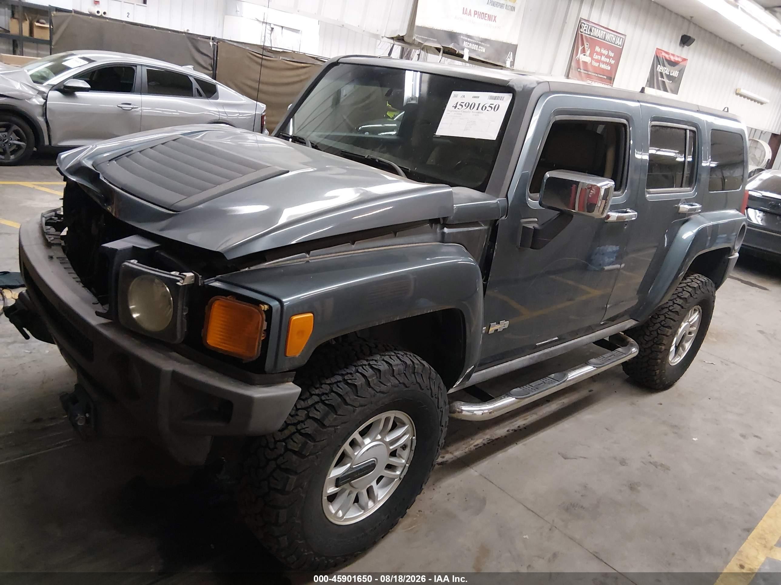 2006 Hummer H3 Suv   Gray vin: 5GTDN136X68146109