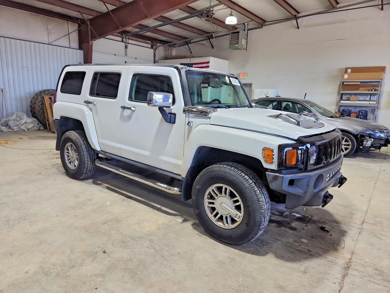 2006 Hummer H3 White vin: 5GTDN136X68176095