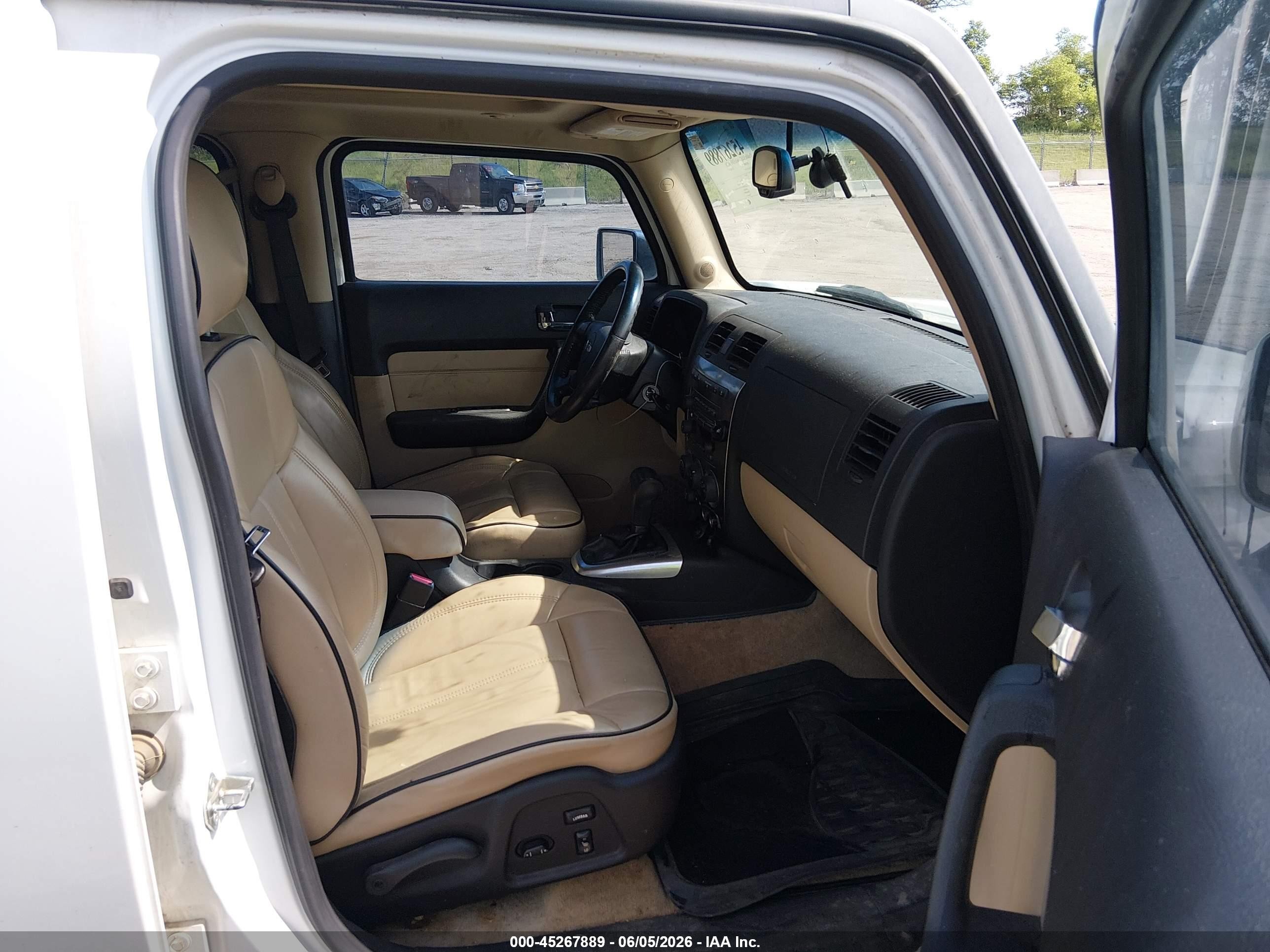 2006 Hummer H3 Suv White vin: 5GTDN136X68207491