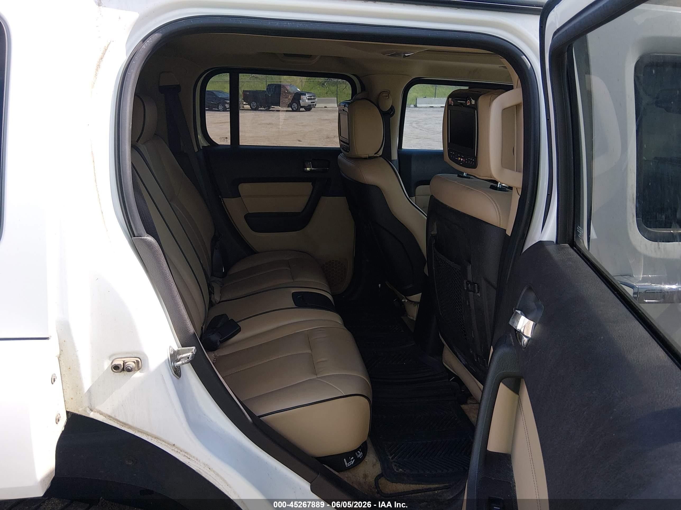 2006 Hummer H3 Suv White vin: 5GTDN136X68207491