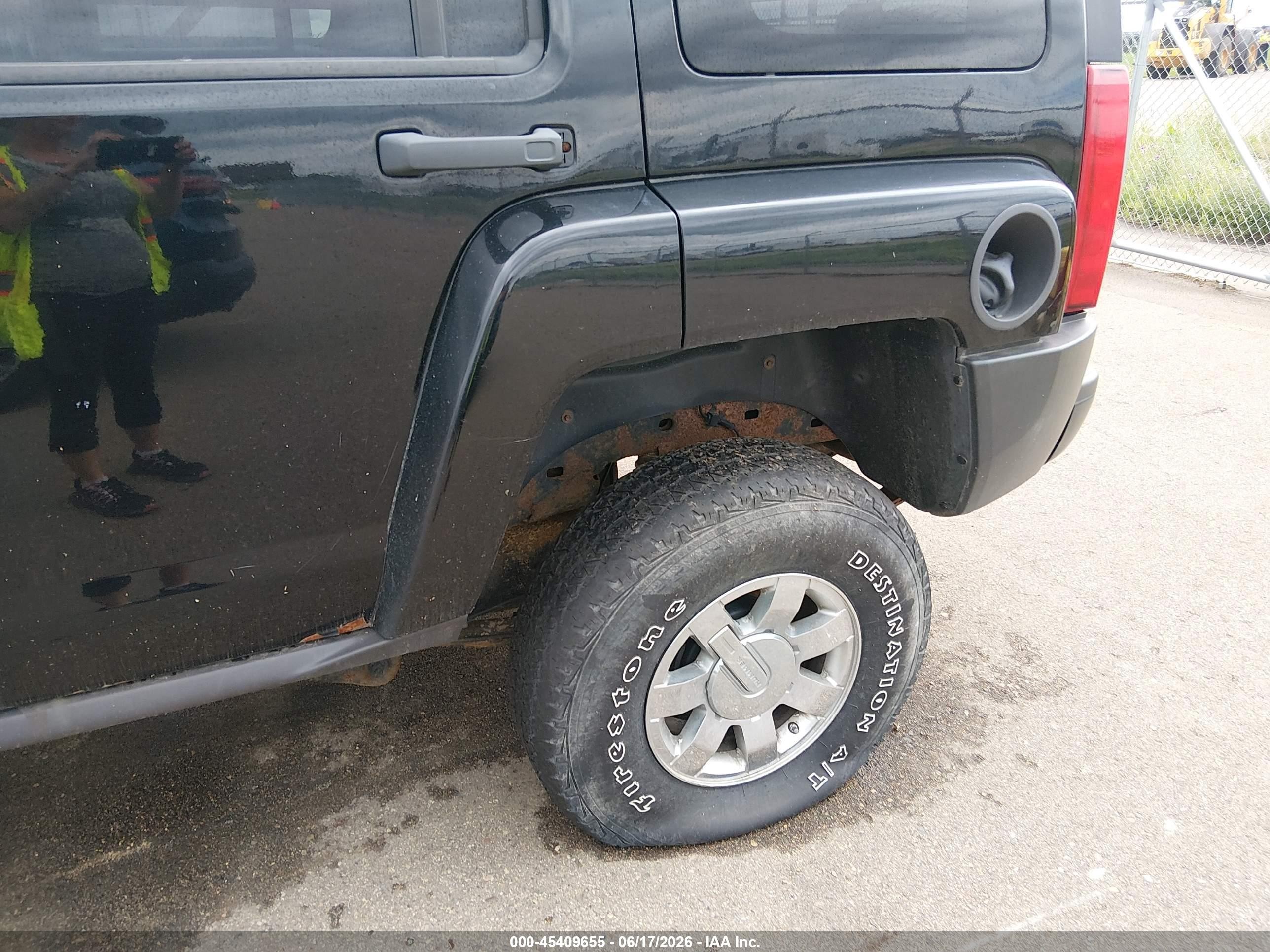 2006 Hummer H3 Suv   Black vin: 5GTDN136X68304531