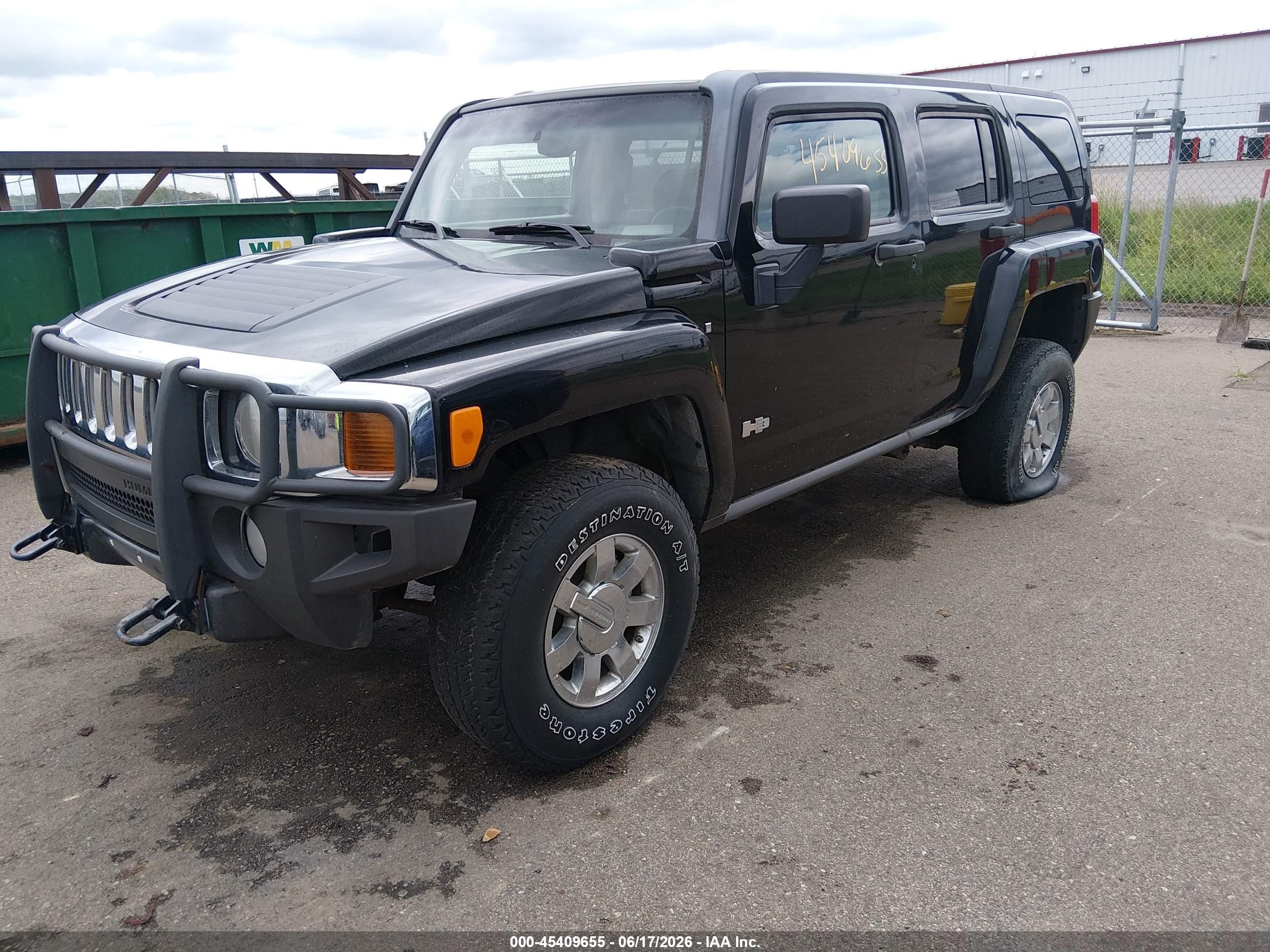 2006 Hummer H3 Suv   Black vin: 5GTDN136X68304531