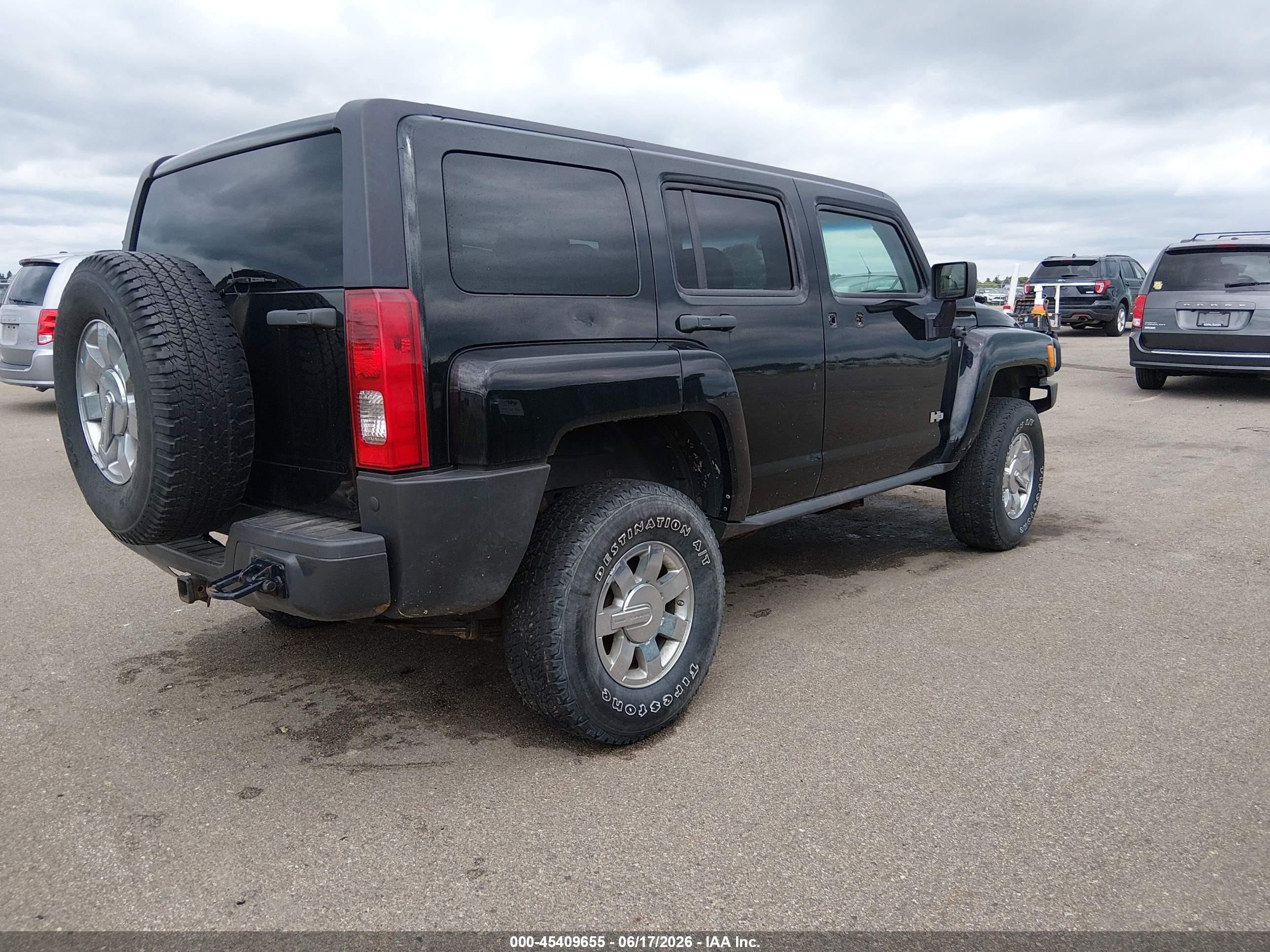 2006 Hummer H3 Suv   Black vin: 5GTDN136X68304531