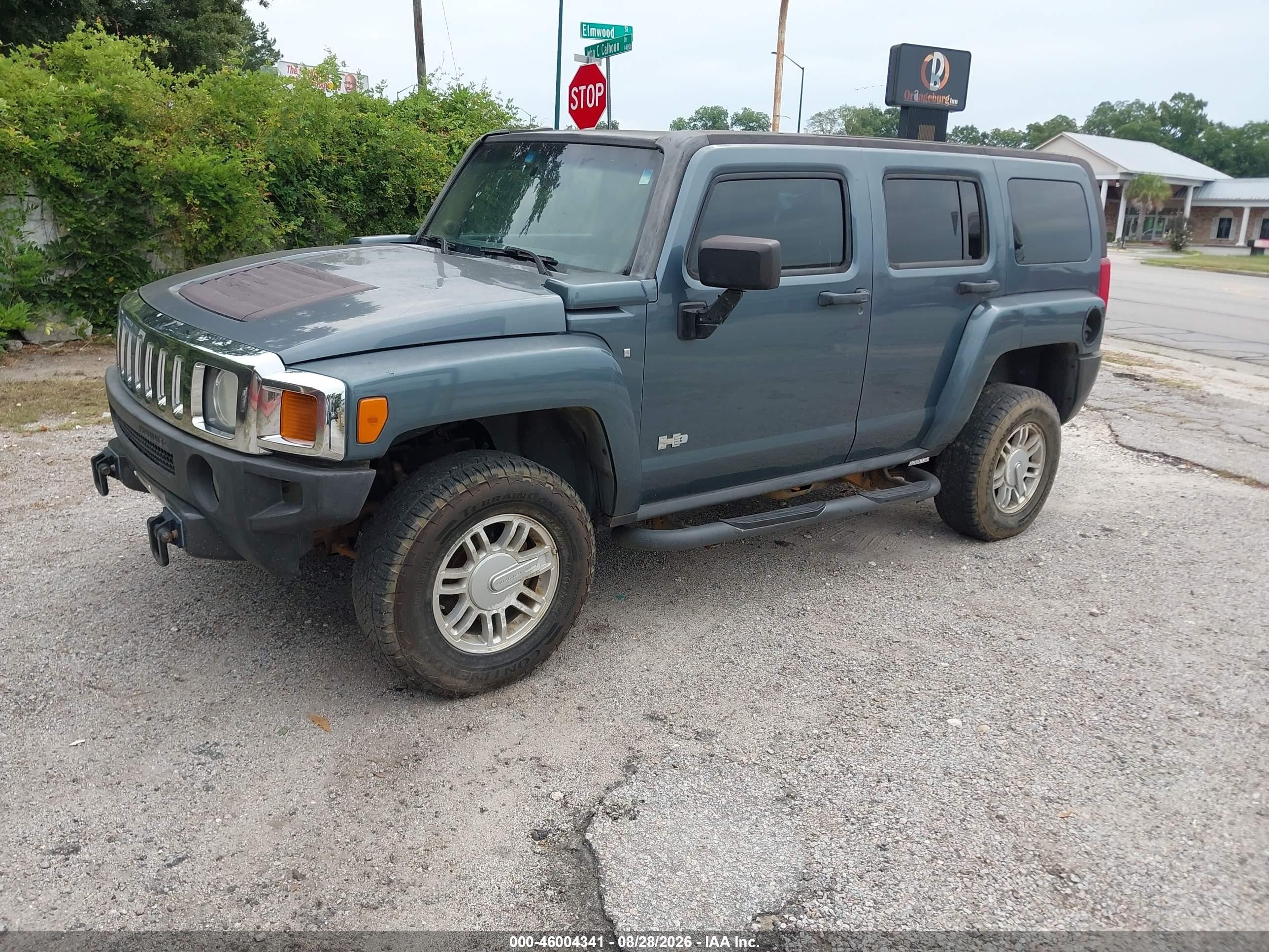 2007 Hummer H3 Suv   Зеленый vin: 5GTDN13E078152249