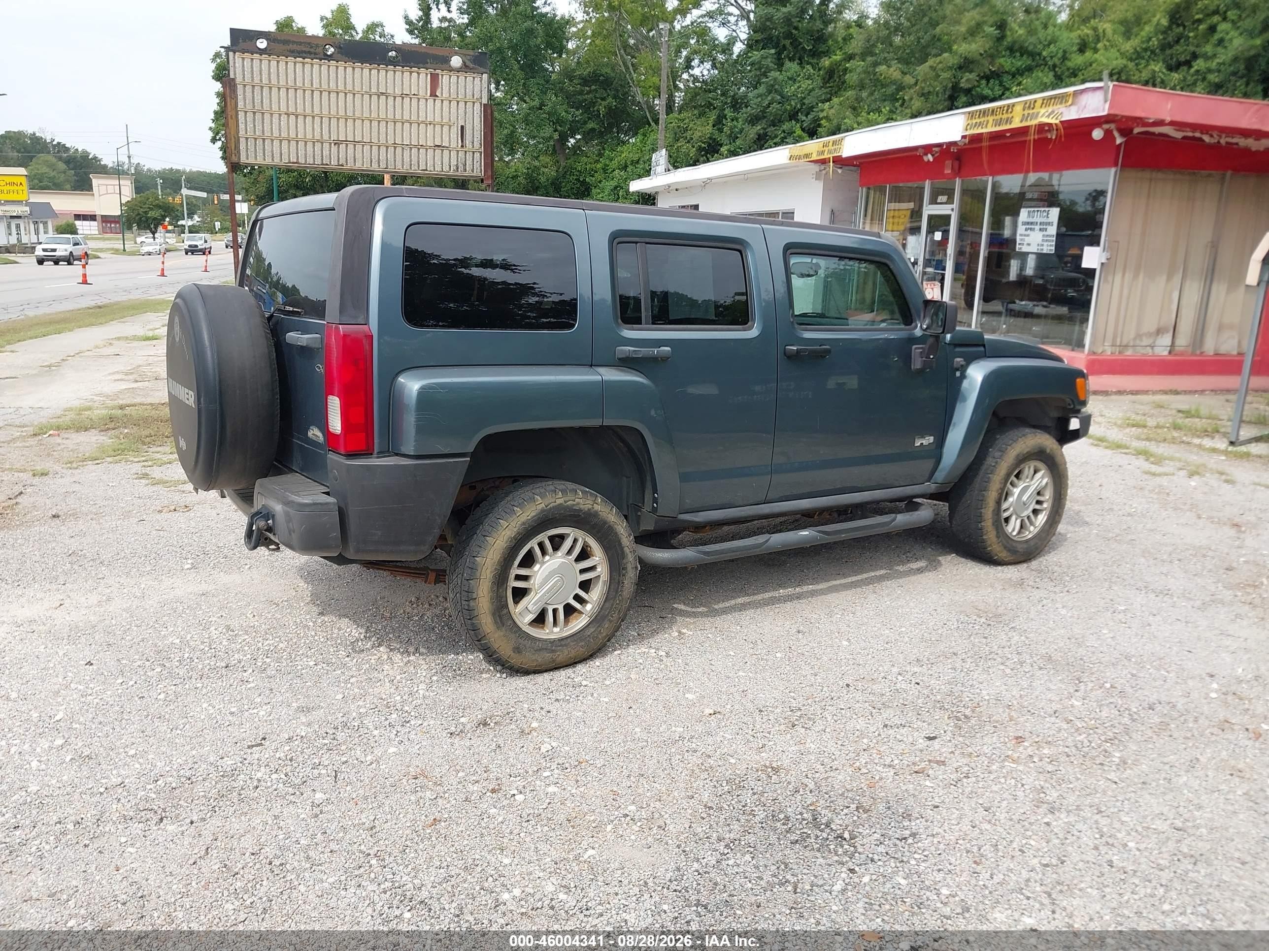 2007 Hummer H3 Suv   Зеленый vin: 5GTDN13E078152249
