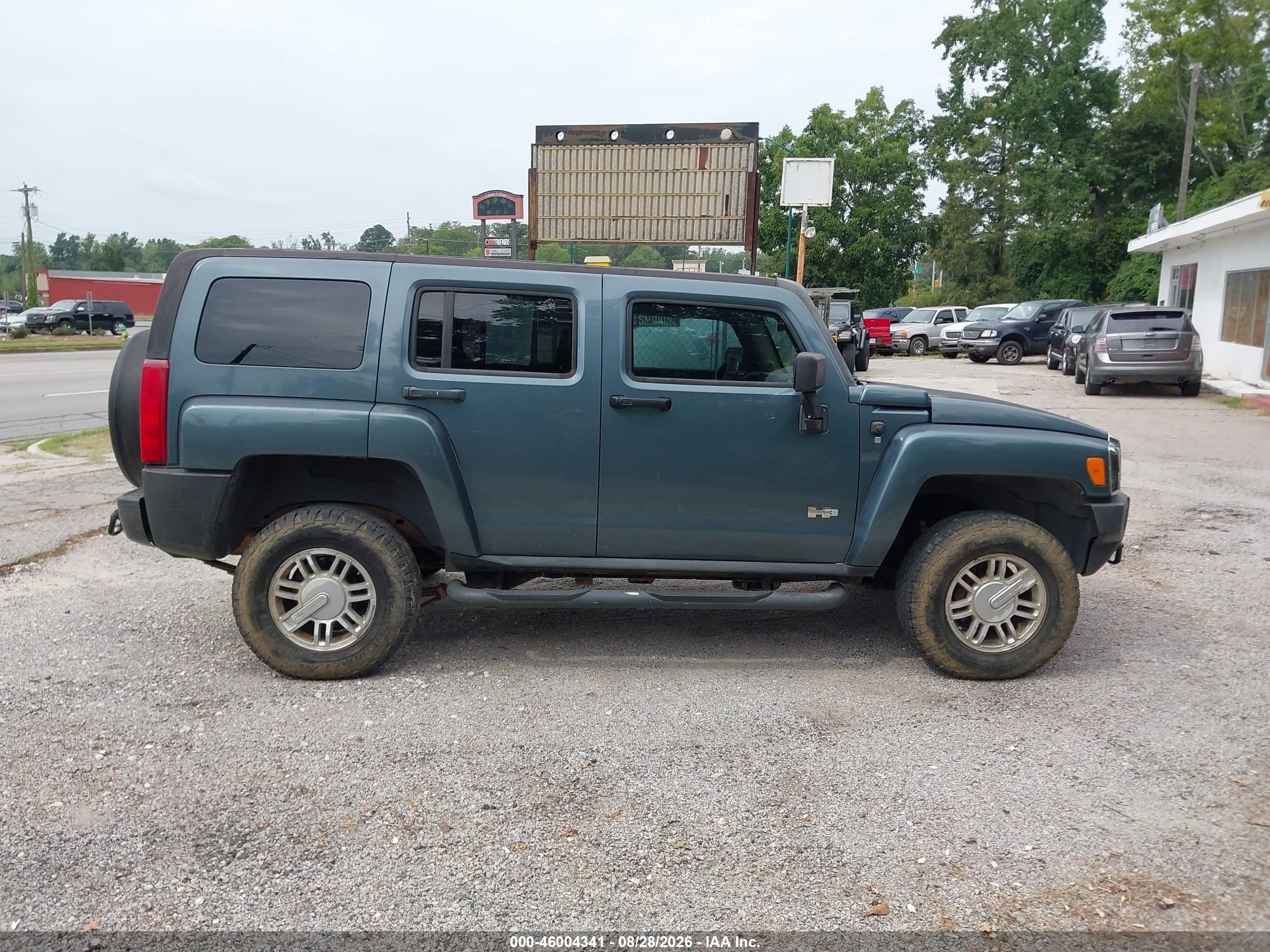 2007 Hummer H3 Suv   Зеленый vin: 5GTDN13E078152249