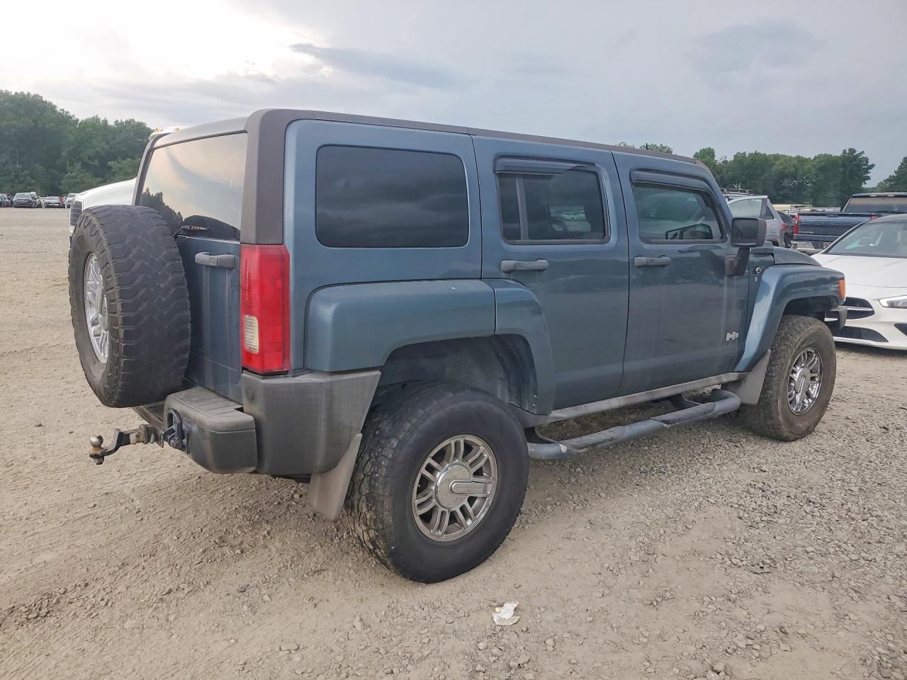 2007 Hummer H3 Серый vin: 5GTDN13E078163476