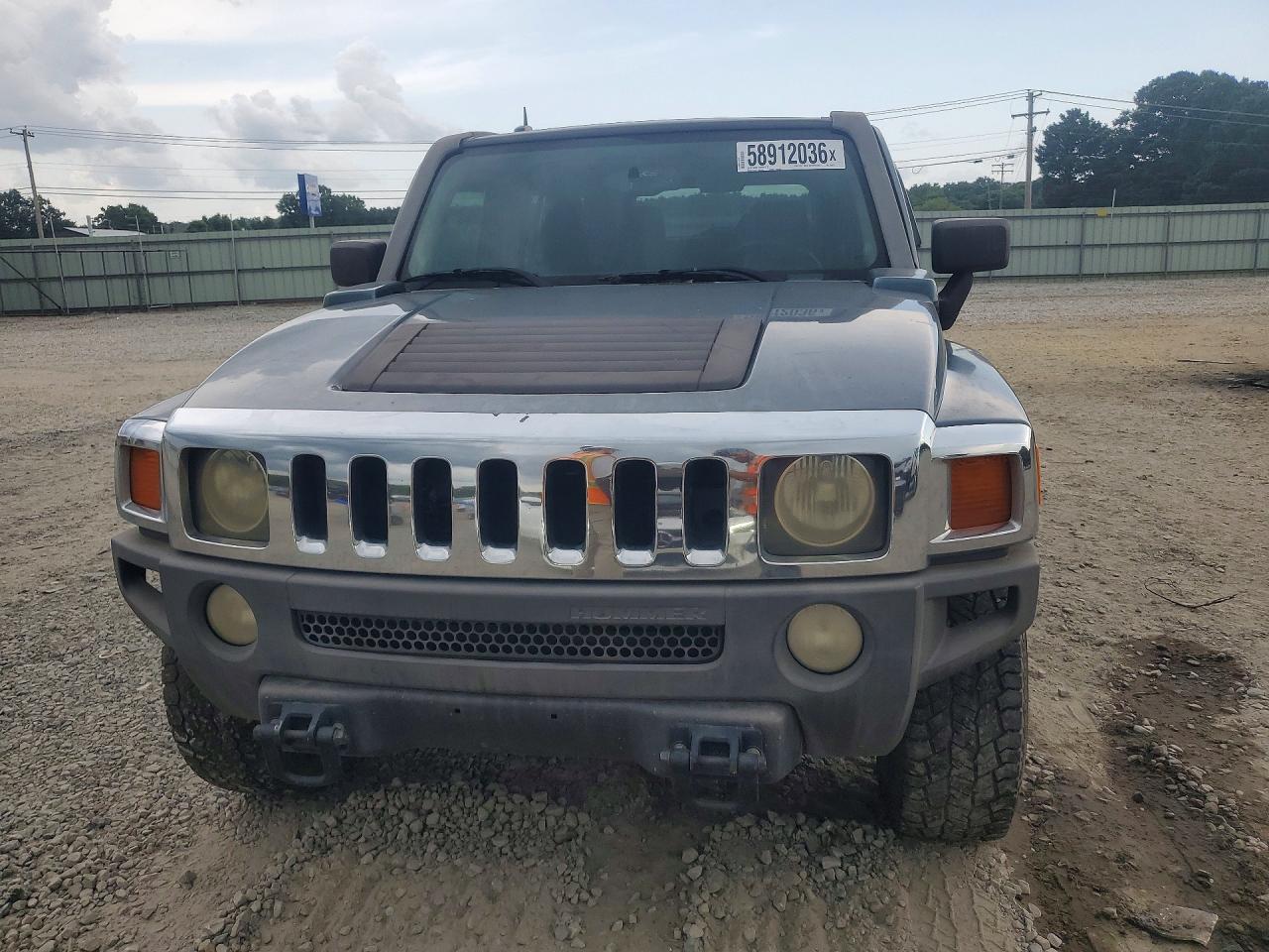 2007 Hummer H3 Серый vin: 5GTDN13E078163476