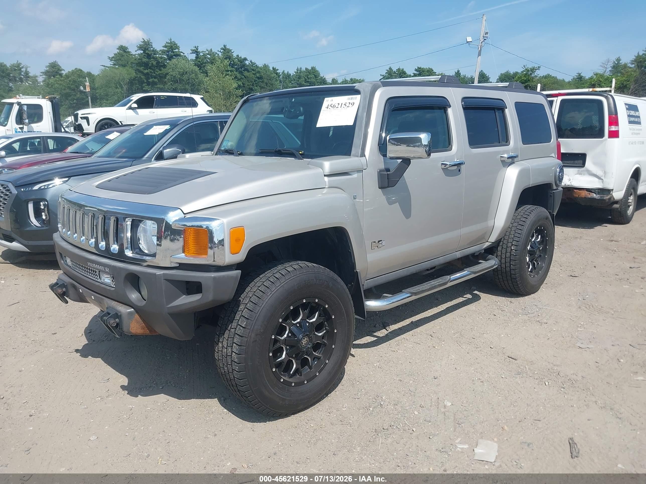 2007 Hummer H3 Suv   Серебряный vin: 5GTDN13E078196199