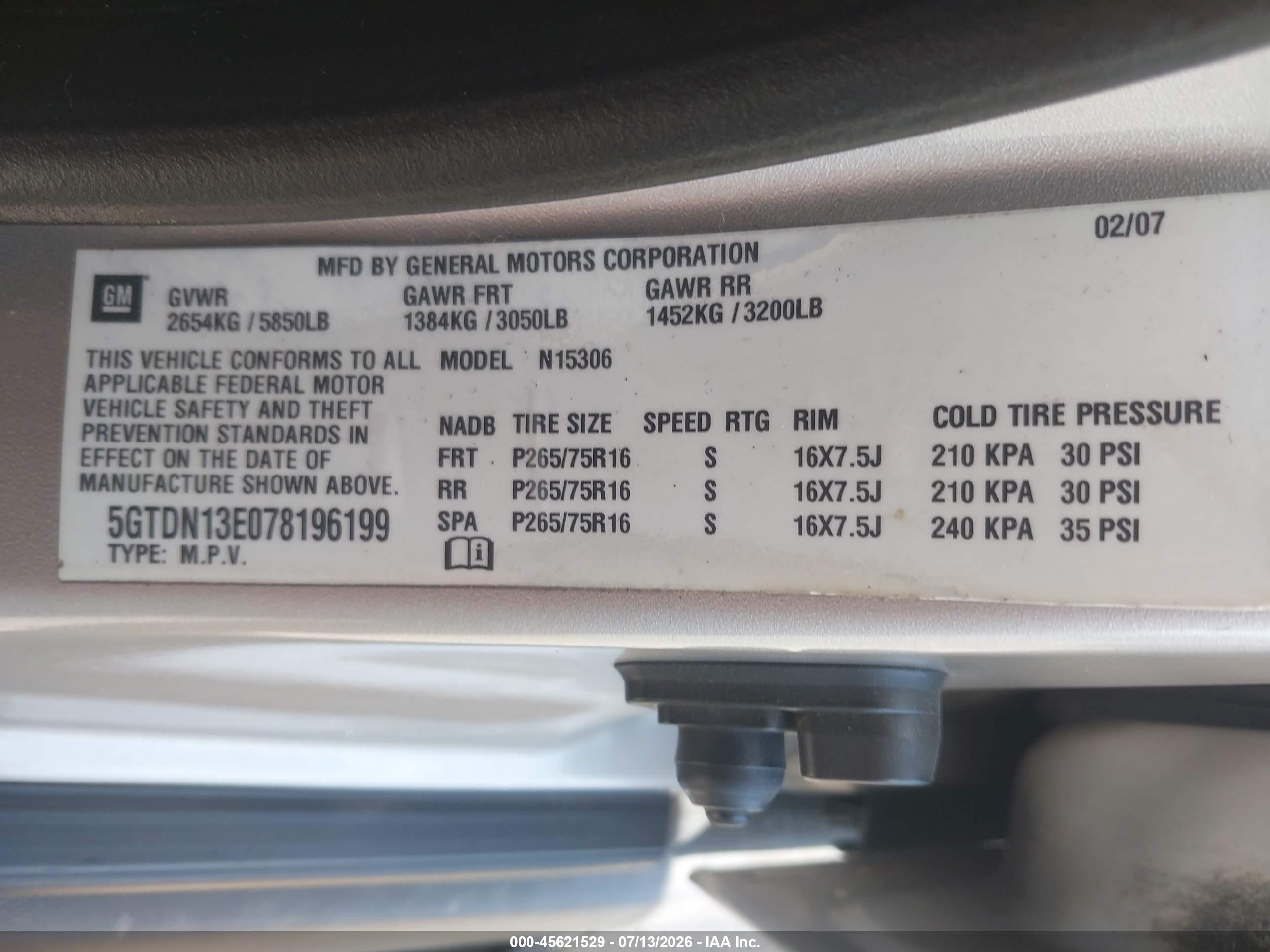 2007 Hummer H3 Suv   Серебряный vin: 5GTDN13E078196199