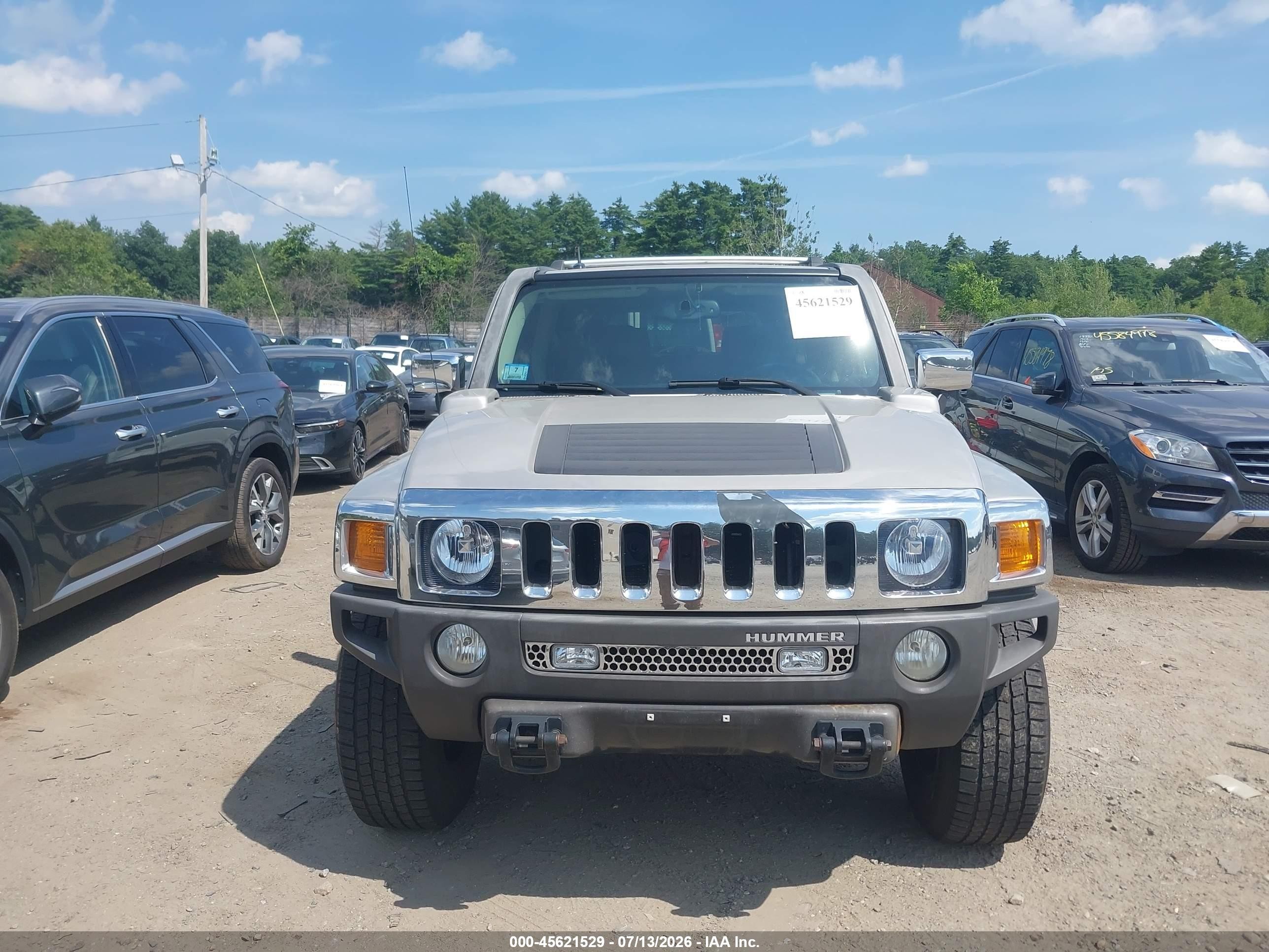 2007 Hummer H3 Suv   Серебряный vin: 5GTDN13E078196199