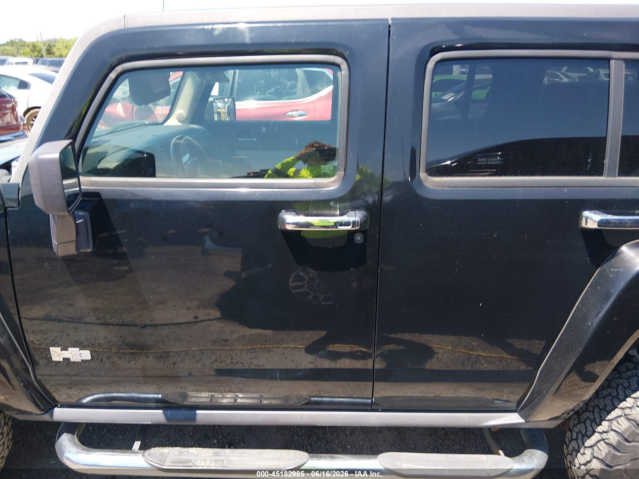 2007 Hummer H3 Suv   Black vin: 5GTDN13E078214426