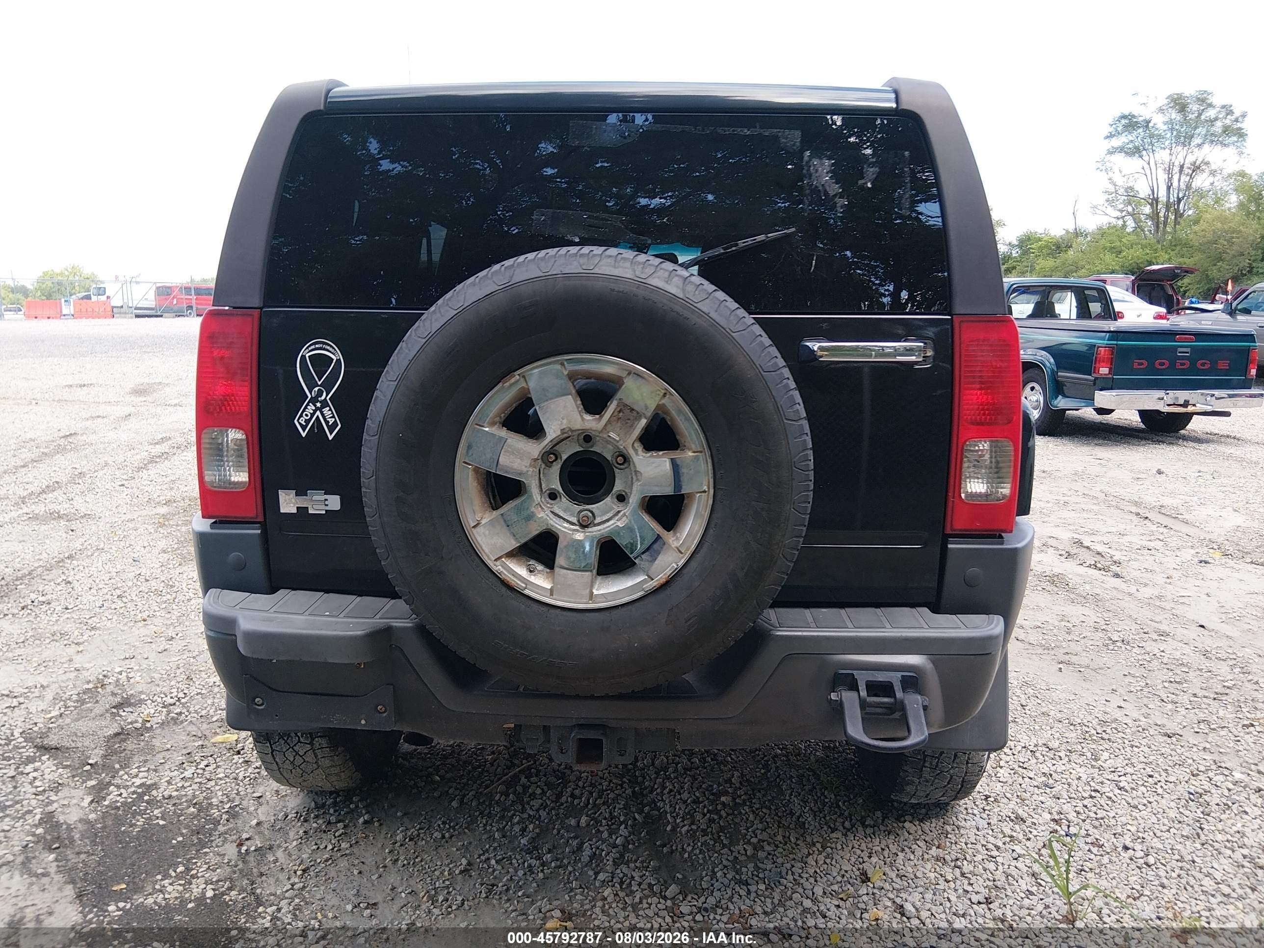 2007 Hummer H3 Suv   Black vin: 5GTDN13E078224681
