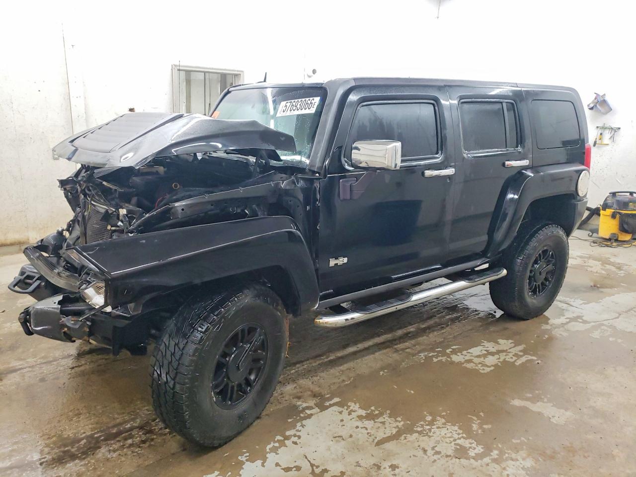 2007 Hummer H3 Black vin: 5GTDN13E078246969