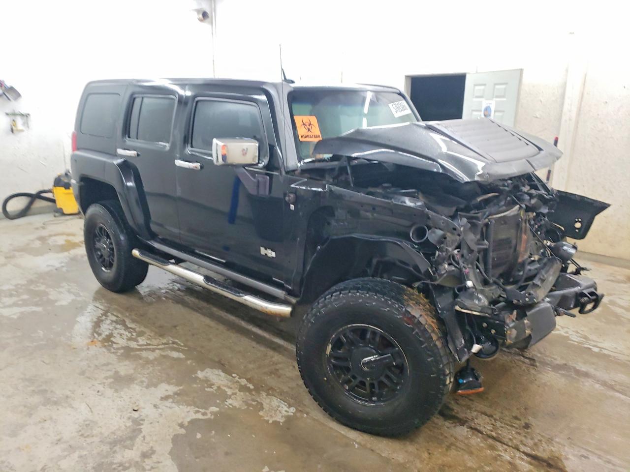 2007 Hummer H3 Black vin: 5GTDN13E078246969