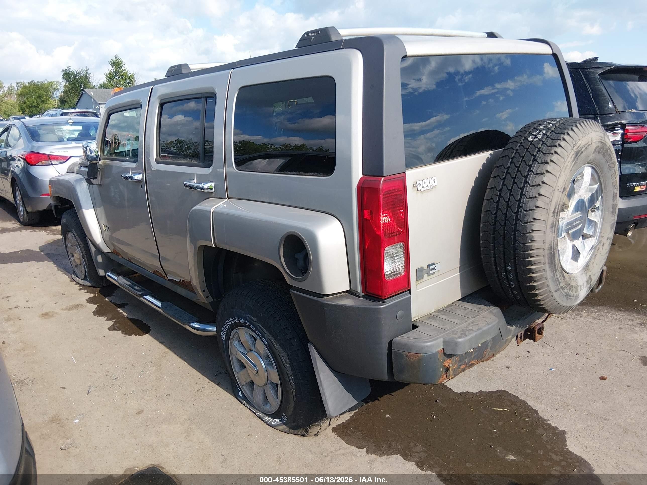 2007 Hummer H3 Suv   Gold vin: 5GTDN13E078251850