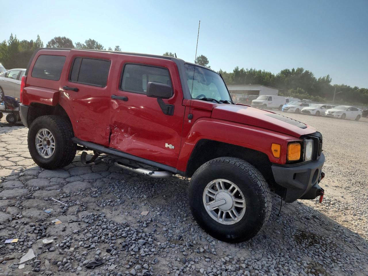 2007 Hummer H3 Red vin: 5GTDN13E178134908