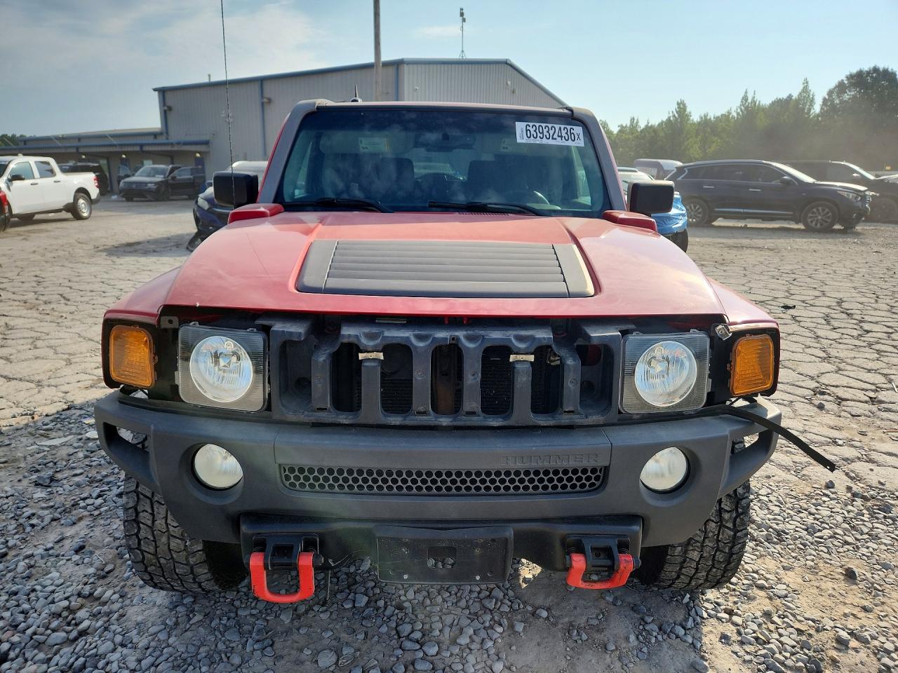 2007 Hummer H3 Red vin: 5GTDN13E178134908