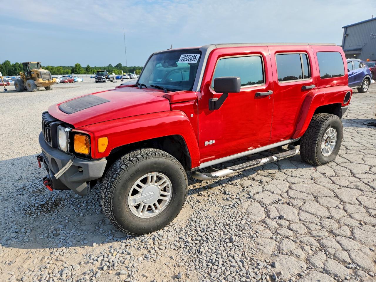 2007 Hummer H3 Red vin: 5GTDN13E178134908