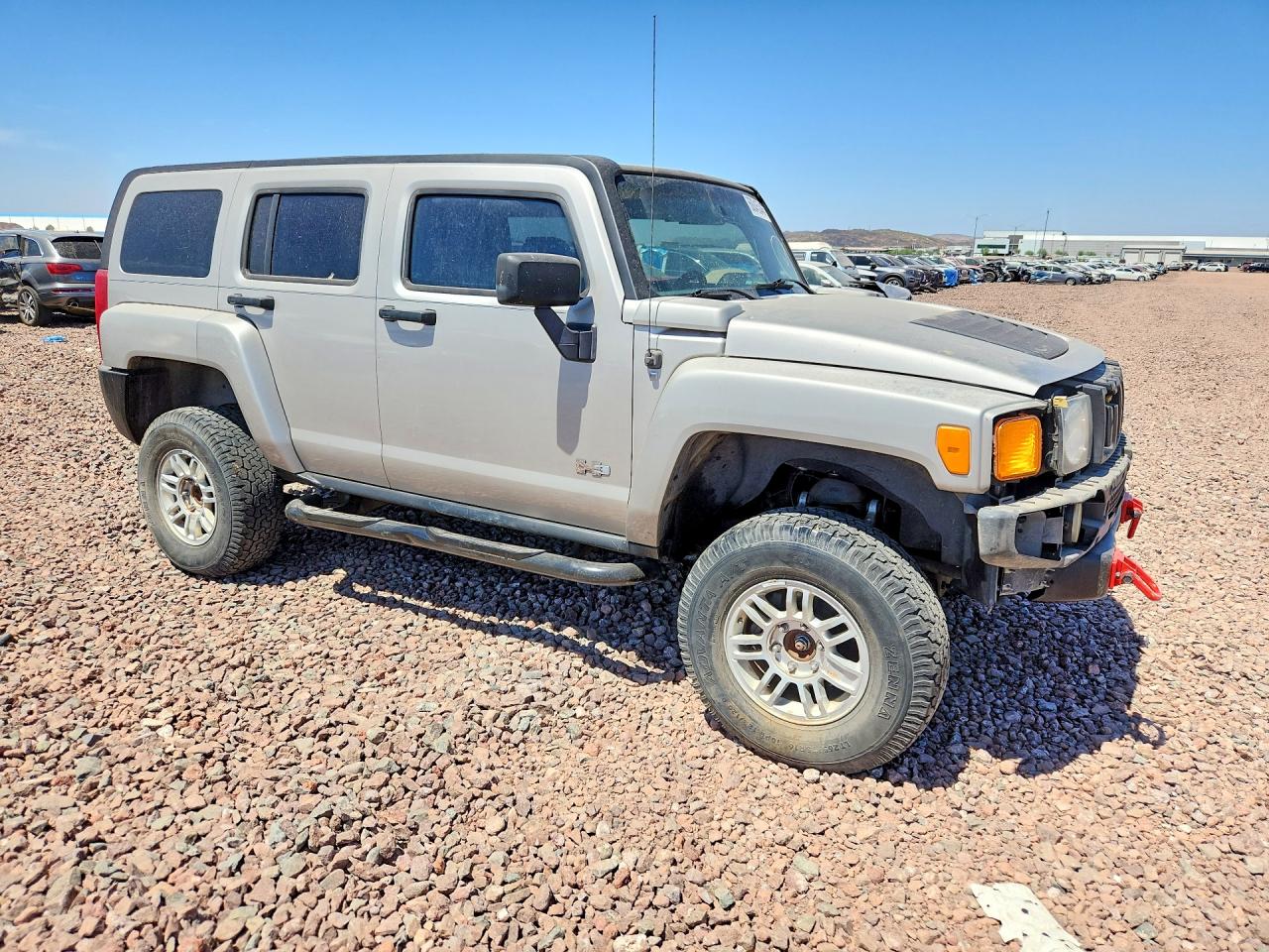 2007 Hummer H3 Silver vin: 5GTDN13E178136805
