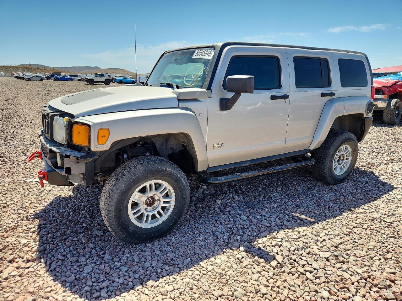 2007 Hummer H3 Silver vin: 5GTDN13E178136805