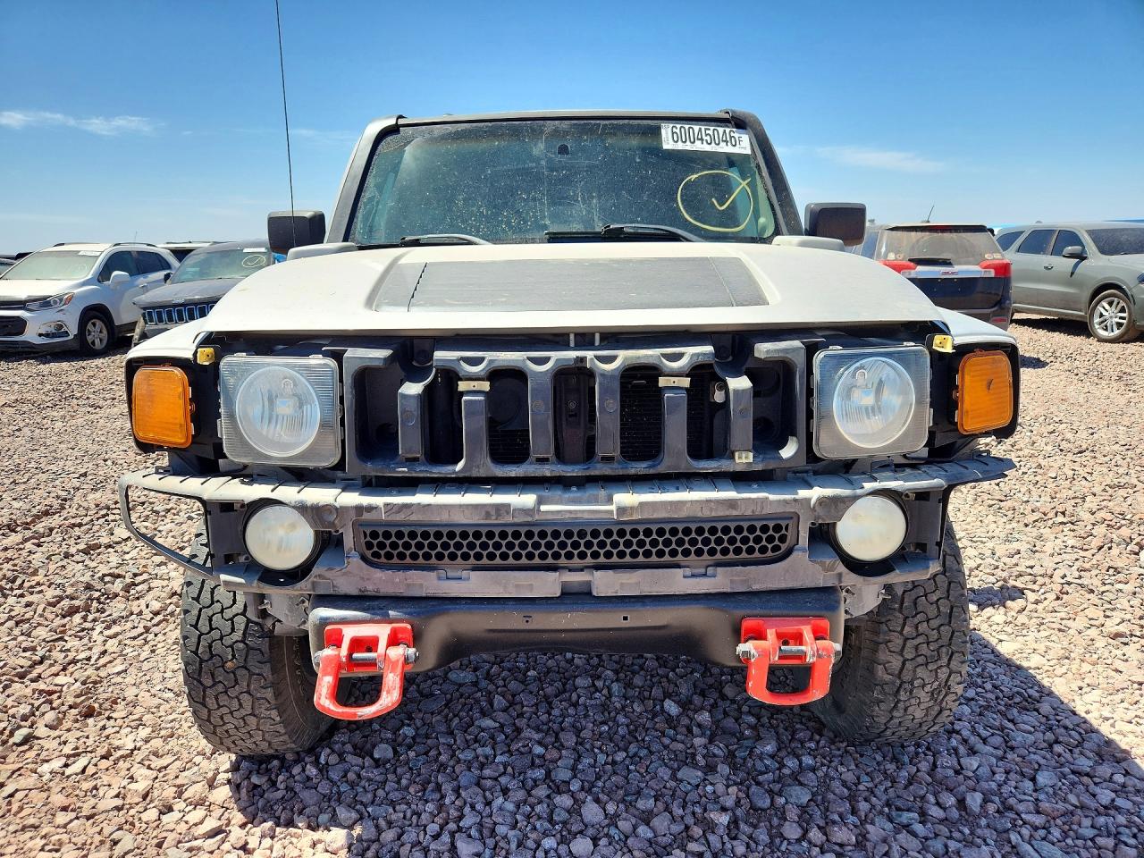2007 Hummer H3 Silver vin: 5GTDN13E178136805