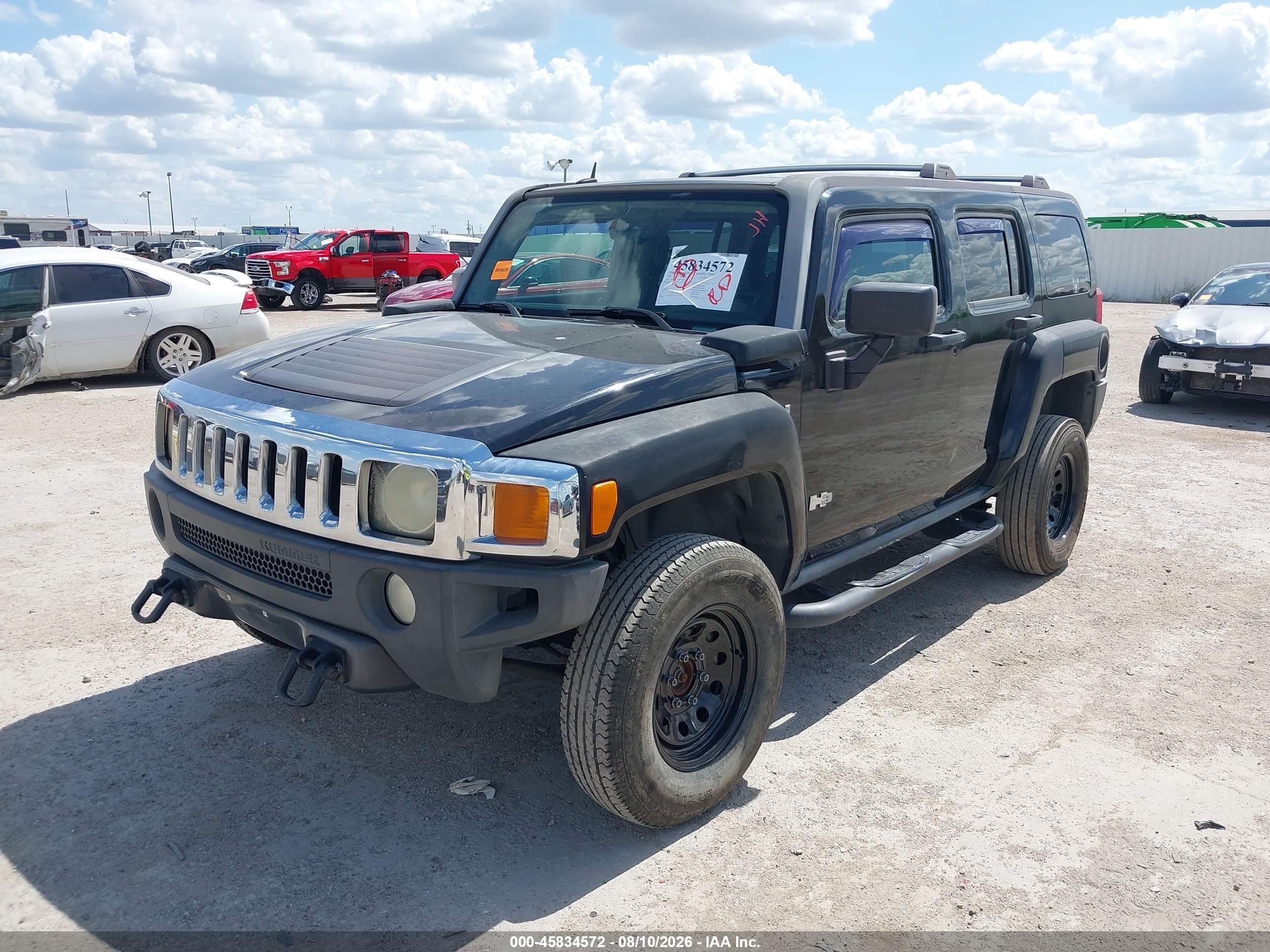 2007 Hummer H3 Suv   Black vin: 5GTDN13E178138456