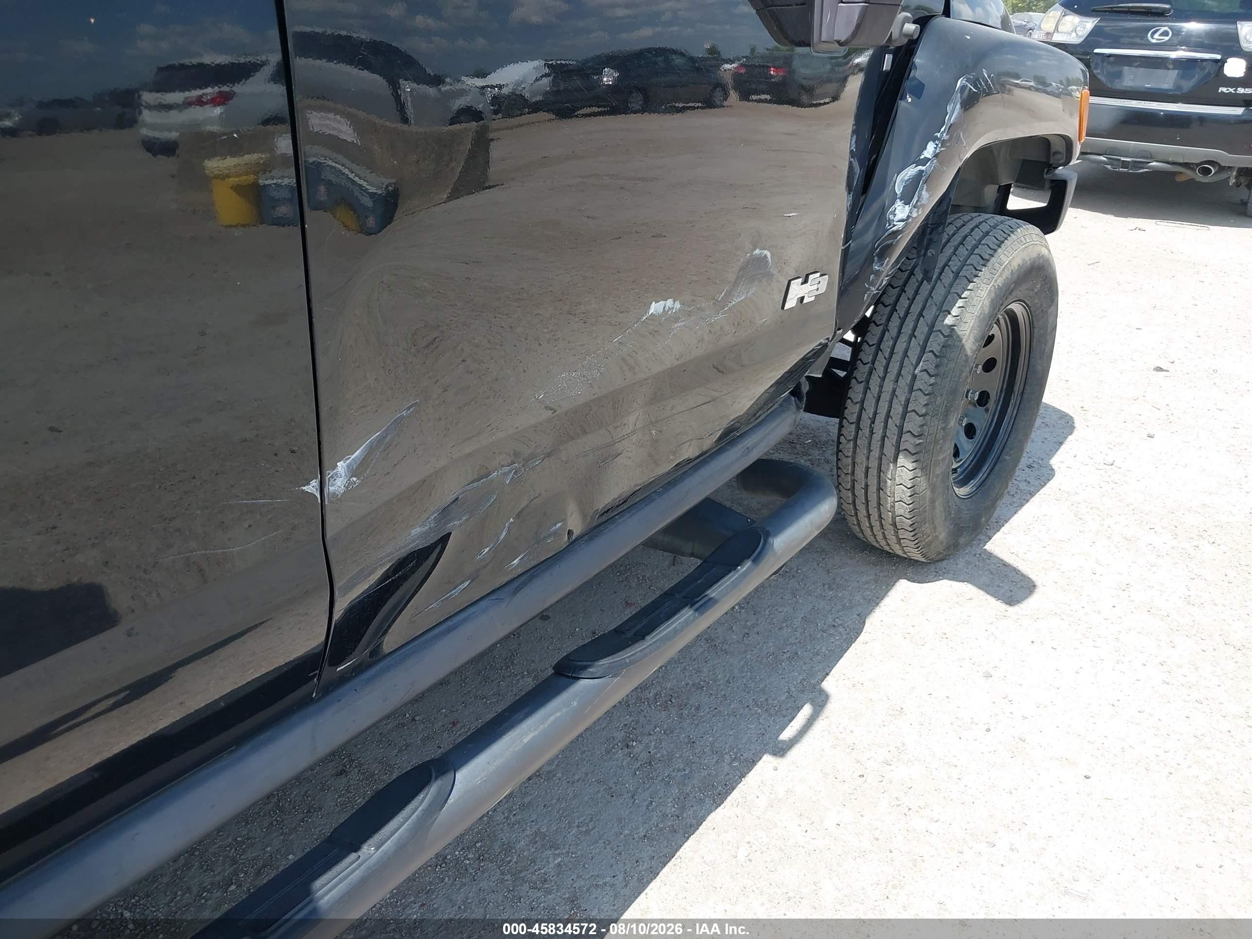 2007 Hummer H3 Suv   Black vin: 5GTDN13E178138456